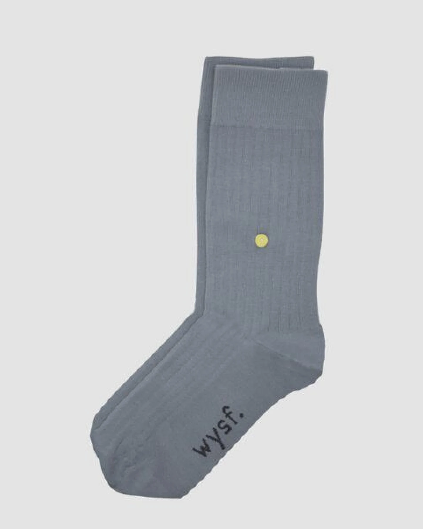 wysf. | what you stand for. Moderne Premium Socken, Rippenstrick mit Knopf, Bio-Baumwoll-Mix – Ansicht 4