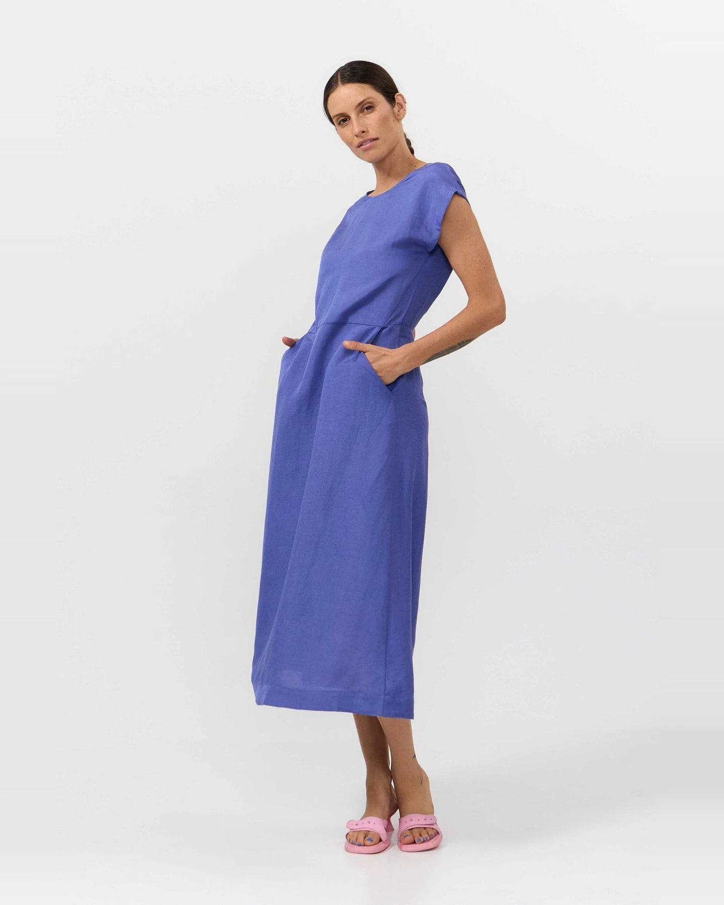 Kleid Tinto Midi Blau – Ansicht 5