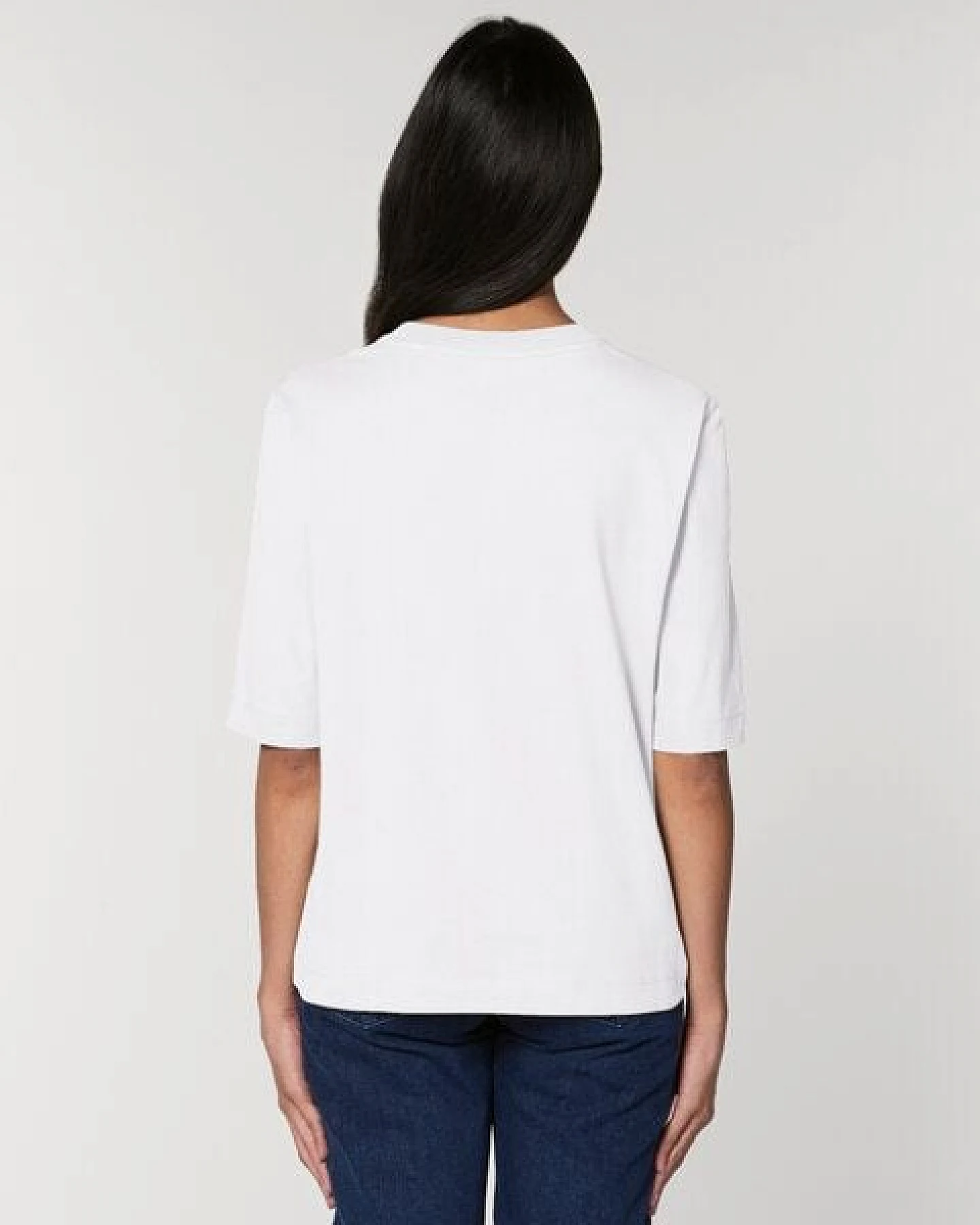 Human Family Kastenförmiges Damen T-Shirt "HMN FMLY" – Ansicht 3
