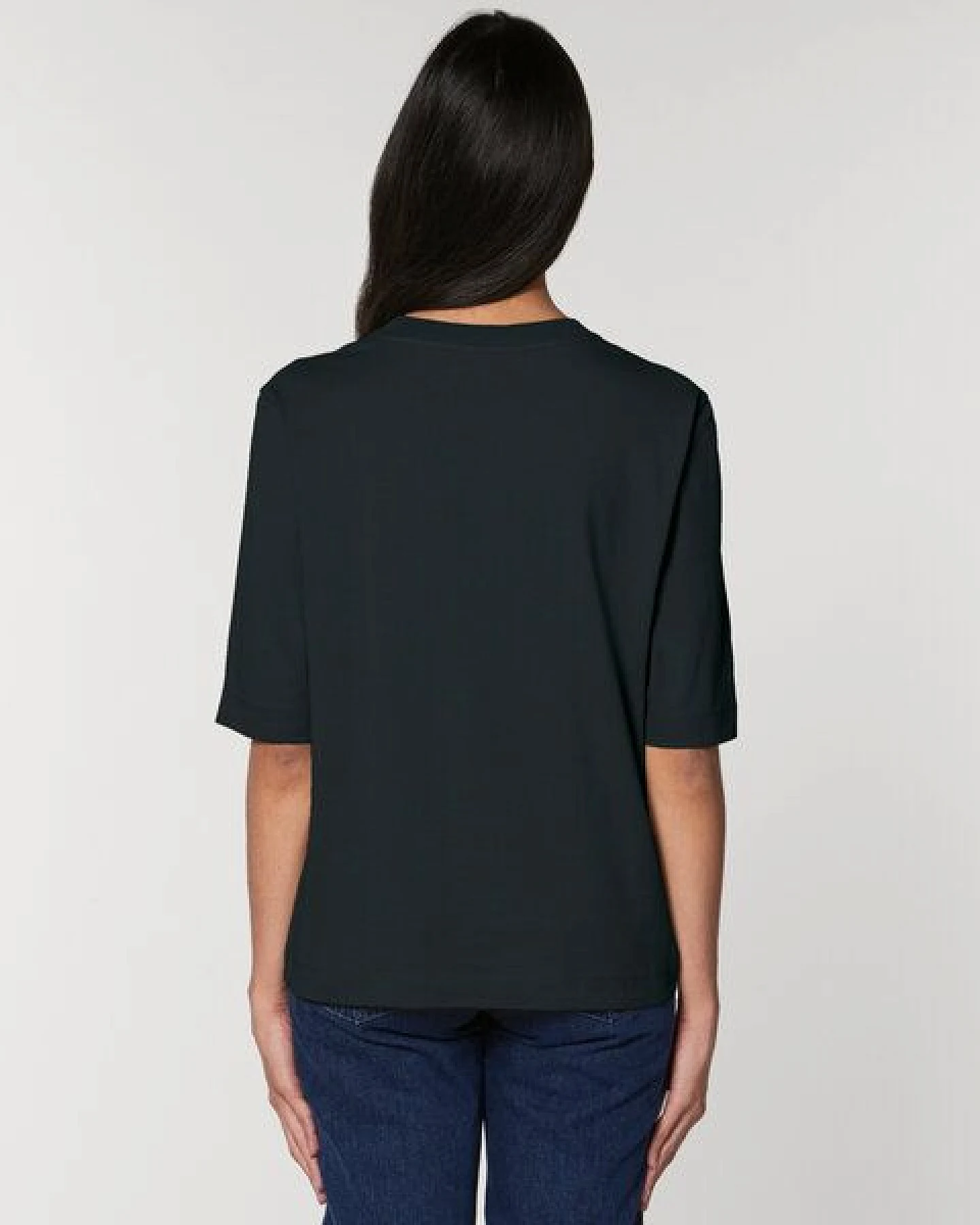 Human Family Kastenförmiges Damen T-Shirt "HMN FMLY" – Ansicht 2