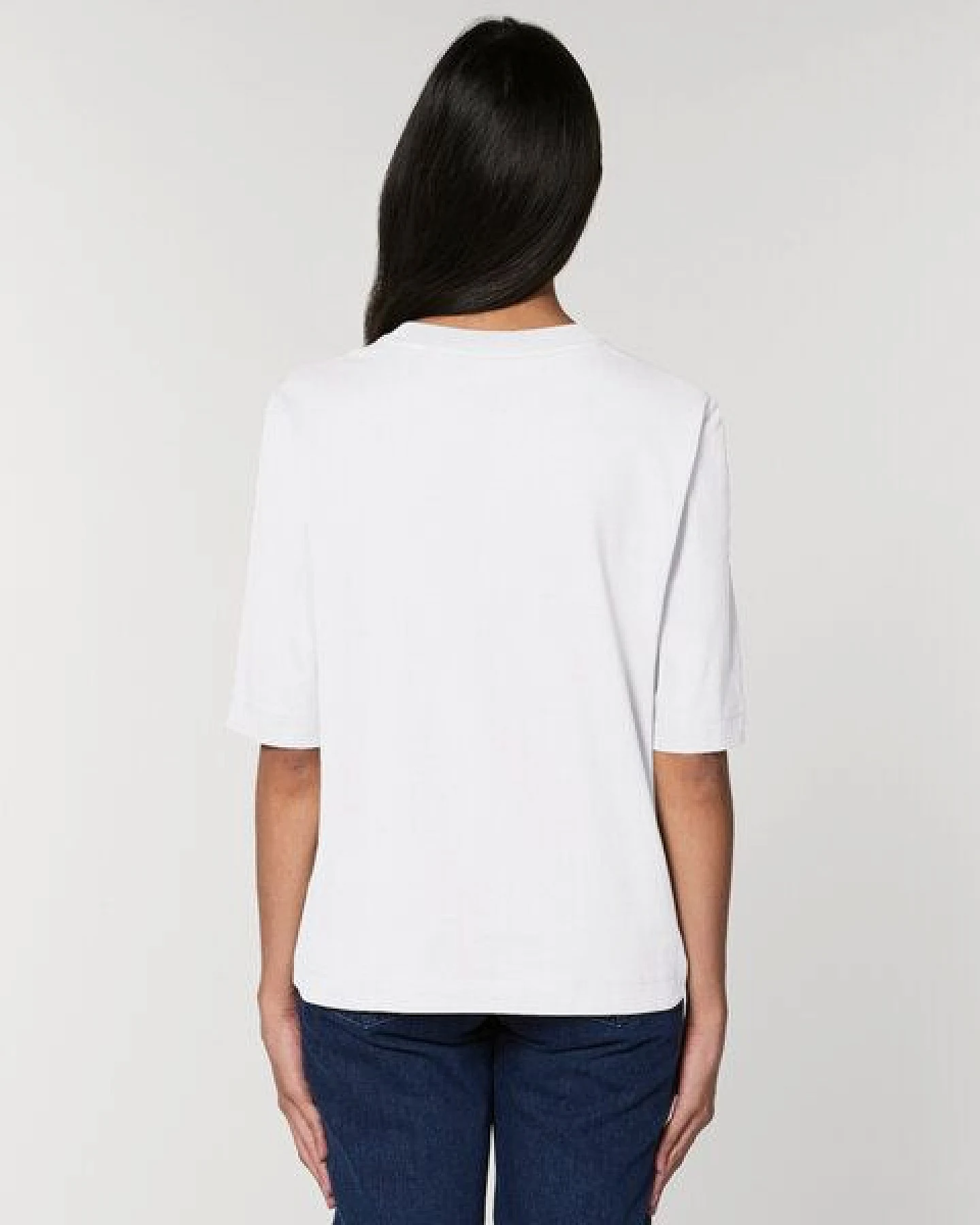 Human Family Kastenförmiges Damen T-Shirt "HMN FMLY" – Ansicht 3