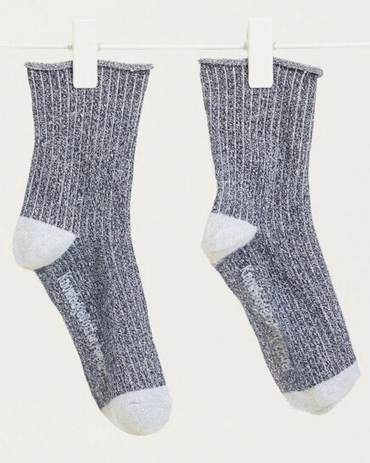 KnowledgeCotton Apparel Socken - HONEY Lurex Glitter Rib Socks - aus Bio Baumwolle & recyceltem Polyester – Ansicht 2