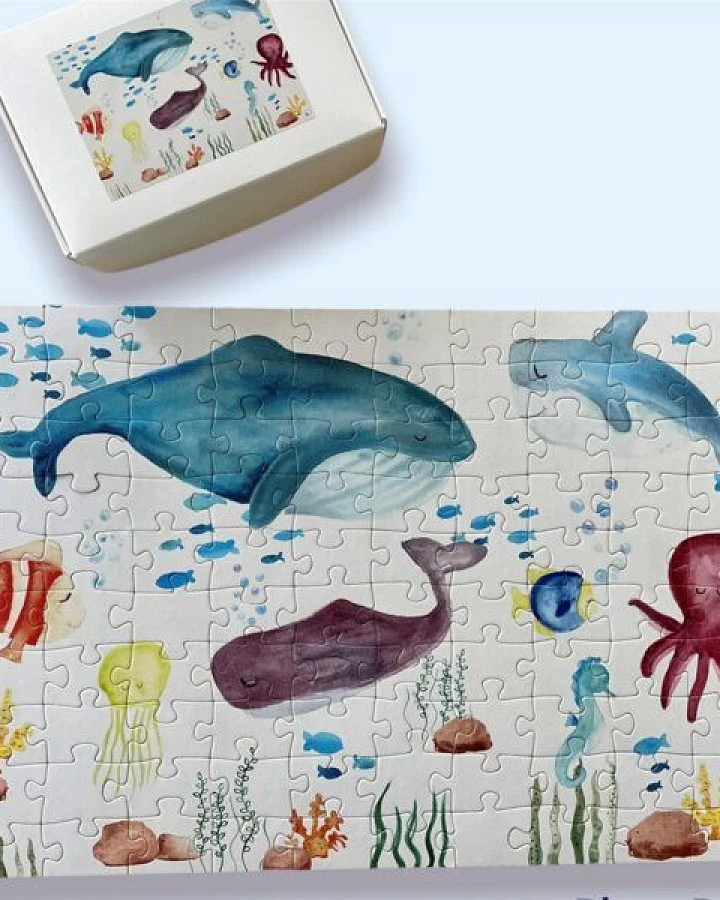 Fines Papeterie Kinderpuzzle mit Meeresbild - 100 Teile