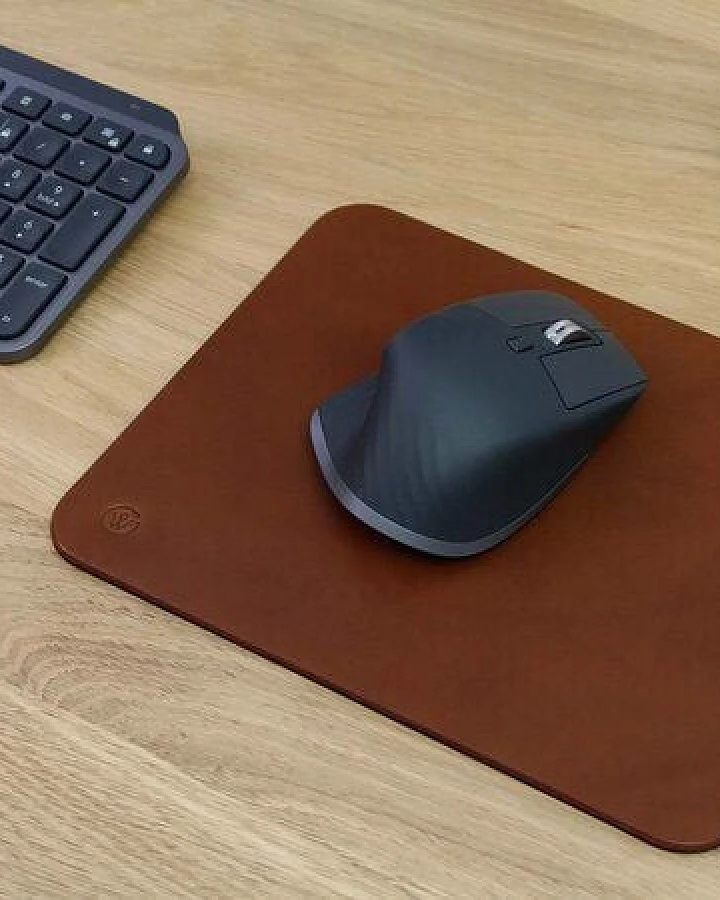 GOOD WILHELM Mousepad OSKAR aus Vachetta Leder (Pflanzlich gegerbt)