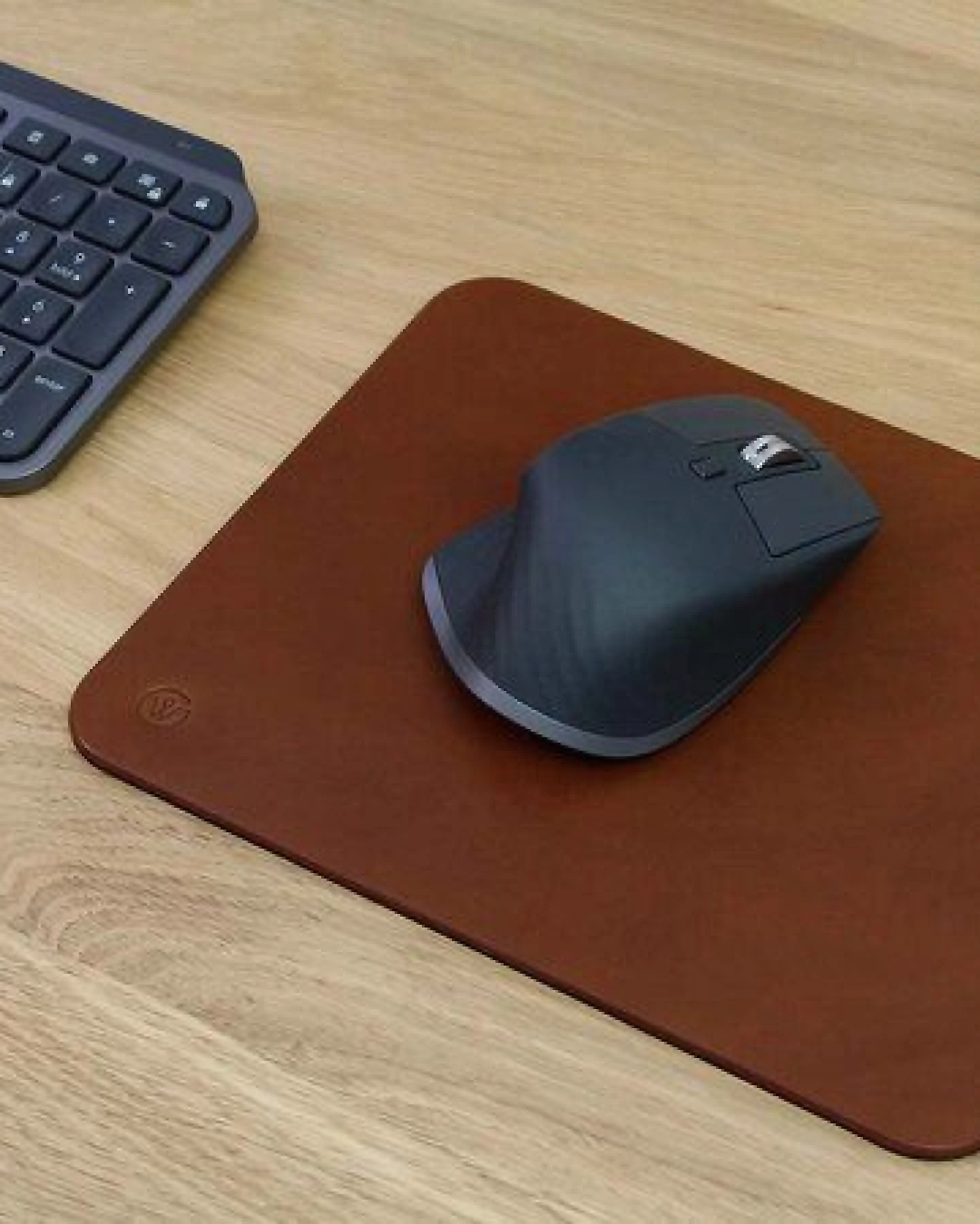 GOOD WILHELM Mousepad OSKAR aus Vachetta Leder (Pflanzlich gegerbt) – Ansicht 2