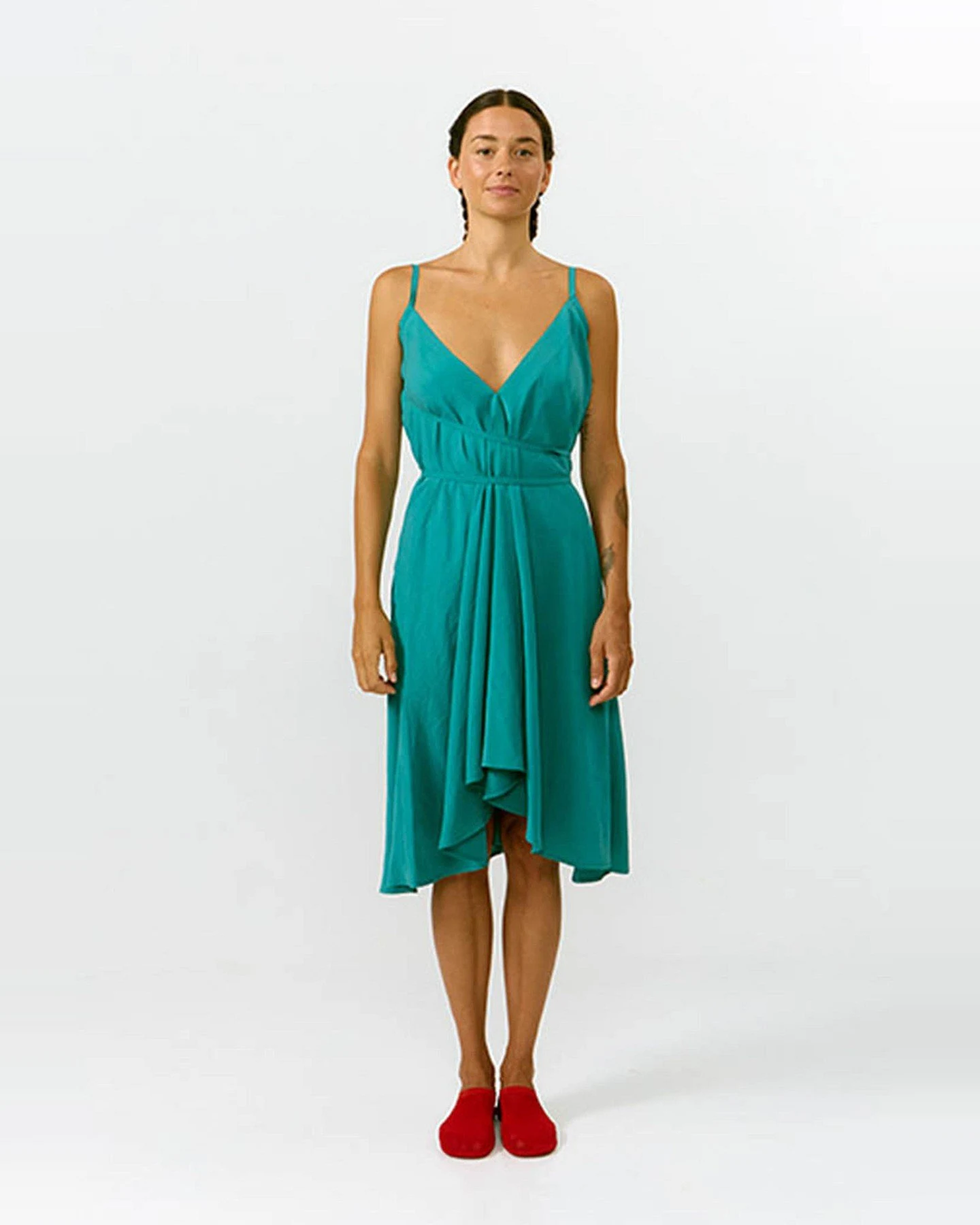 Kleid Multiposition Short Modal Grün – Ansicht 2