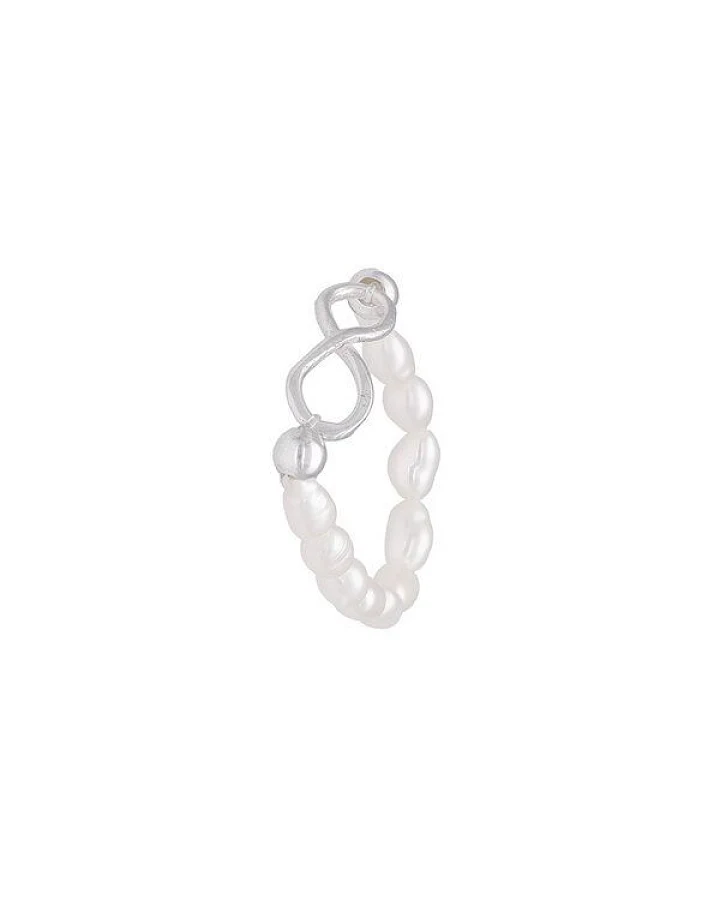 pakilia Perlen Ring mit Unendlichkeitssymbol Fair-Trade und handmade