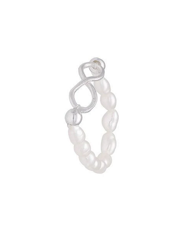 pakilia Perlen Ring mit Unendlichkeitssymbol Fair-Trade und handmade