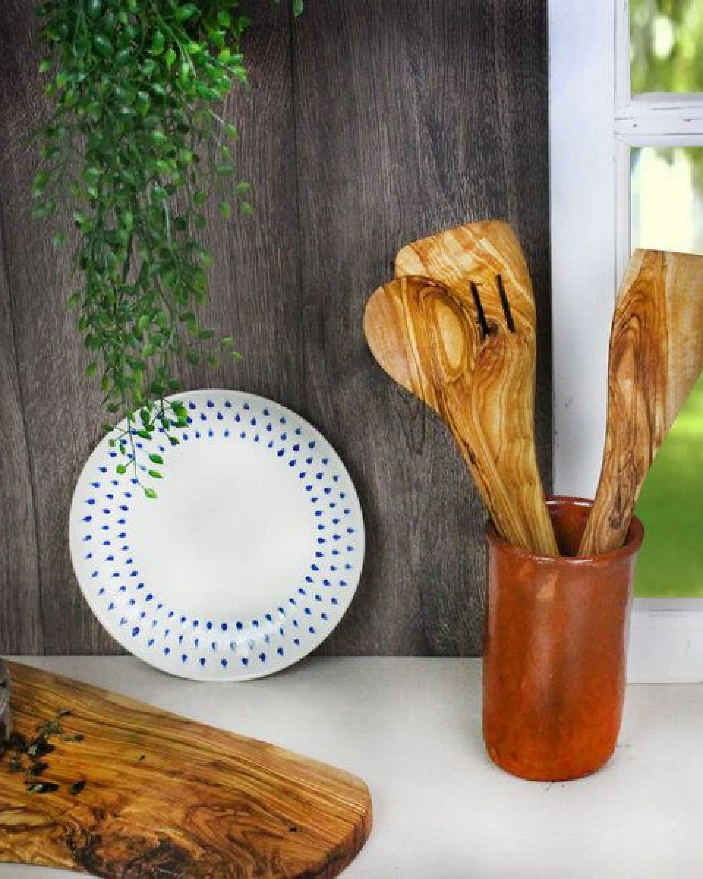 Mitienda Shop Utensilienhalter aus Ton, Handarbeit aus Mexiko – Ansicht 2