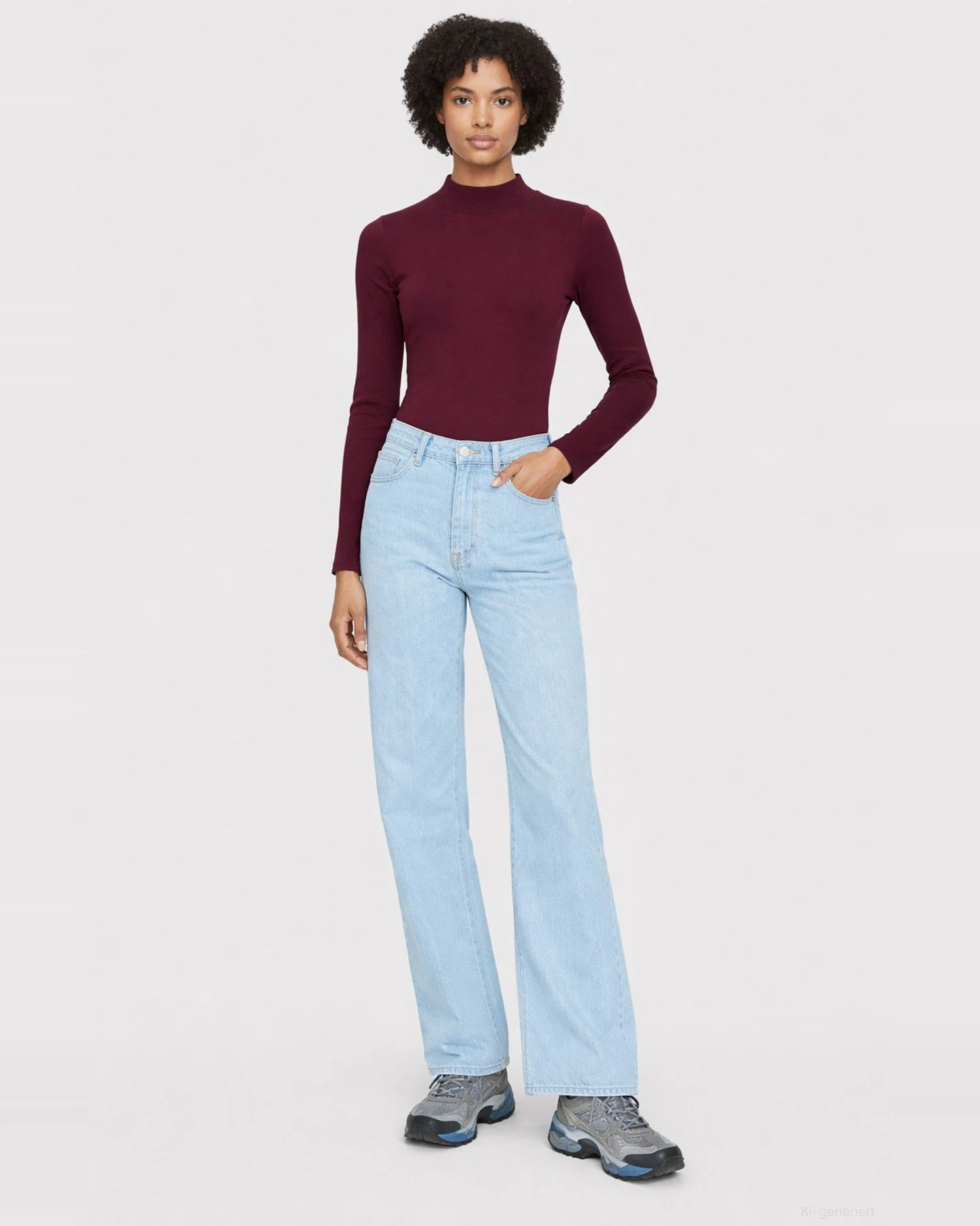 Longsleeve Rib High Neck Rib – Ansicht 2