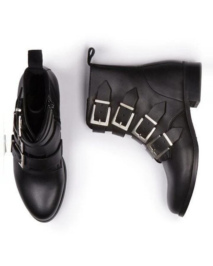 Will's Vegan Shop 4-Riemen-Biker-Stiefel