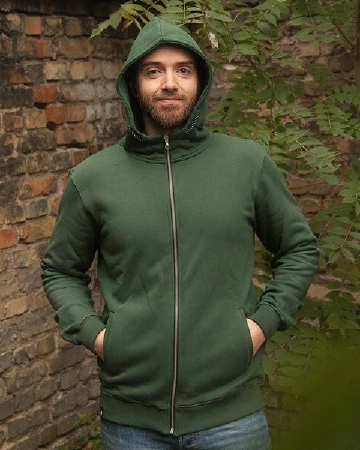 päfjes Basic Zipper Jacke - Fair gehandelt - Unisex Bio Sweatjacke – Ansicht 4