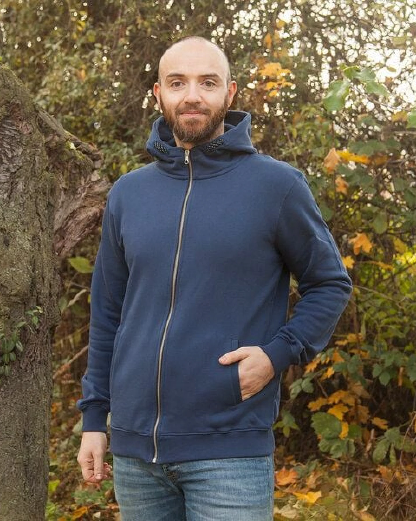 päfjes Basic Zipper Jacke - Fair gehandelt - Unisex Bio Sweatjacke – Ansicht 3