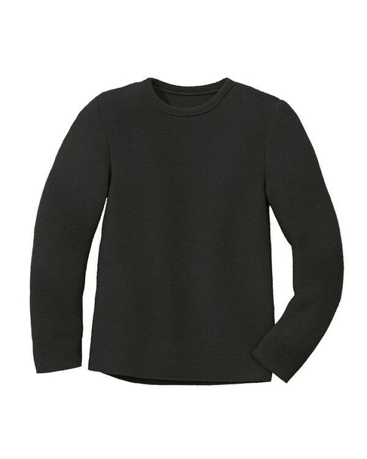 Disana Kinder Strick-Pullover Uni Schurwolle kbT-Merino