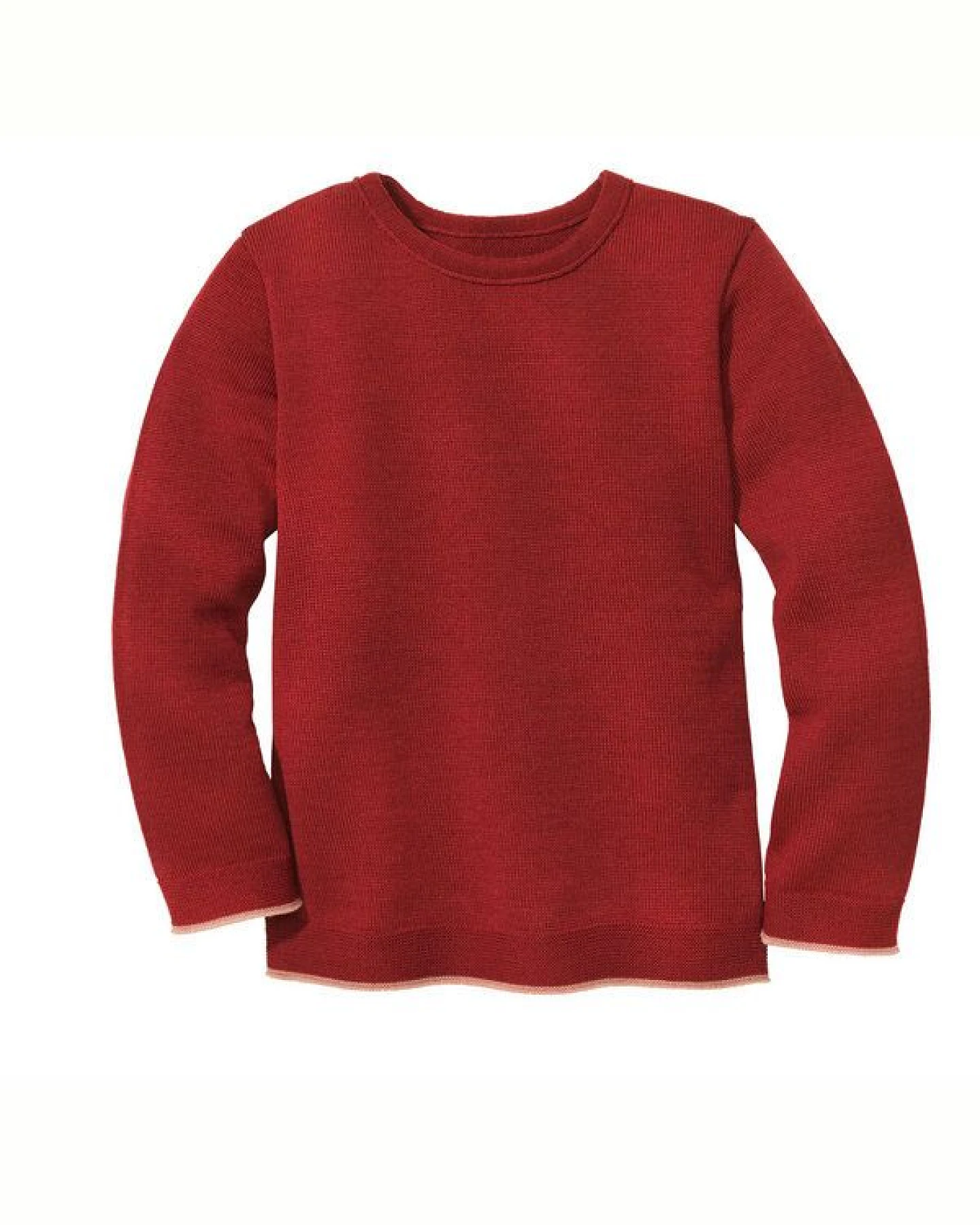Disana Kinder Strick-Pullover Uni Schurwolle kbT-Merino – Ansicht 2