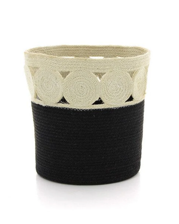 Mitienda Shop Korb aus Jute Paper Black
