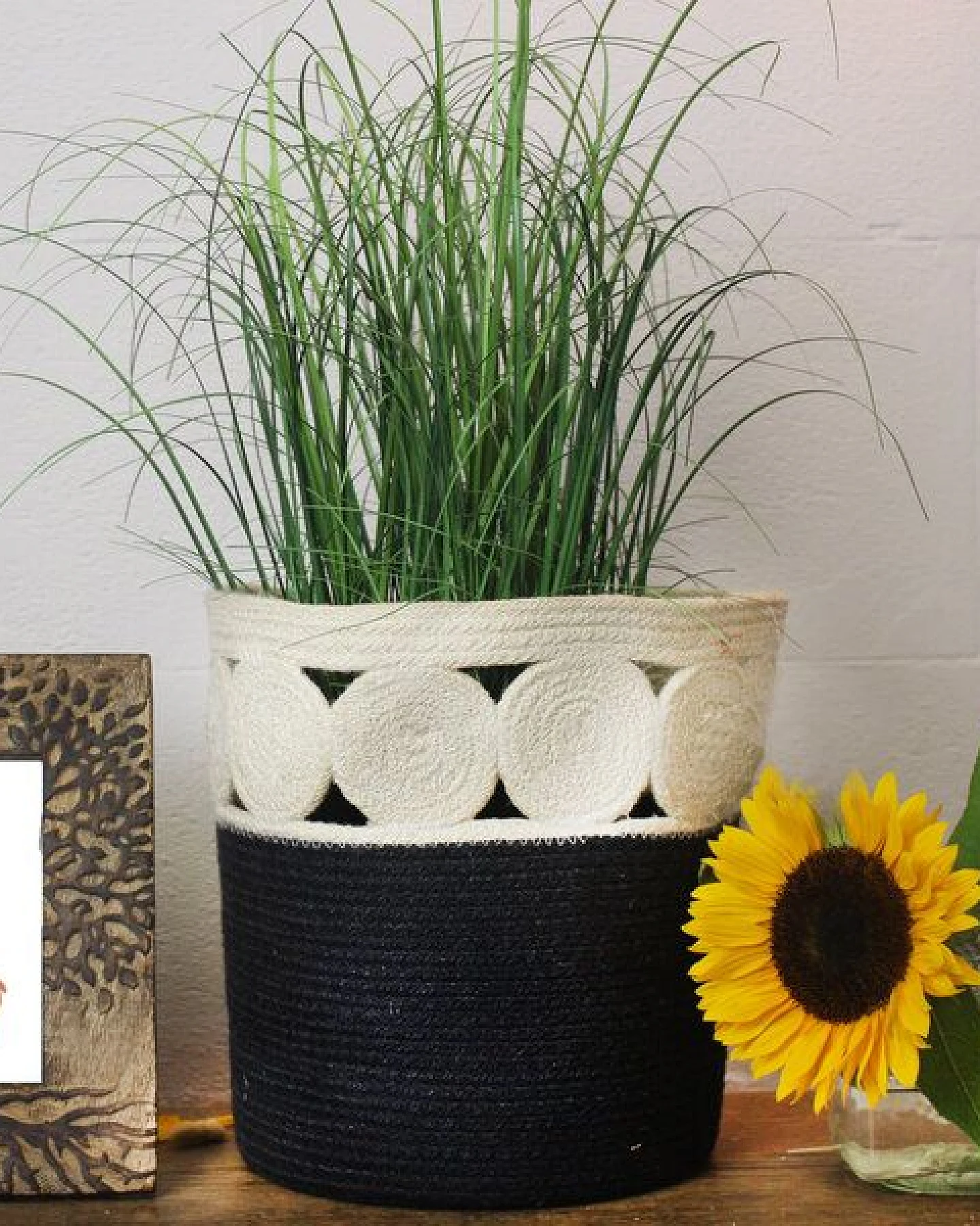 Mitienda Shop Korb aus Jute Paper Black – Ansicht 3
