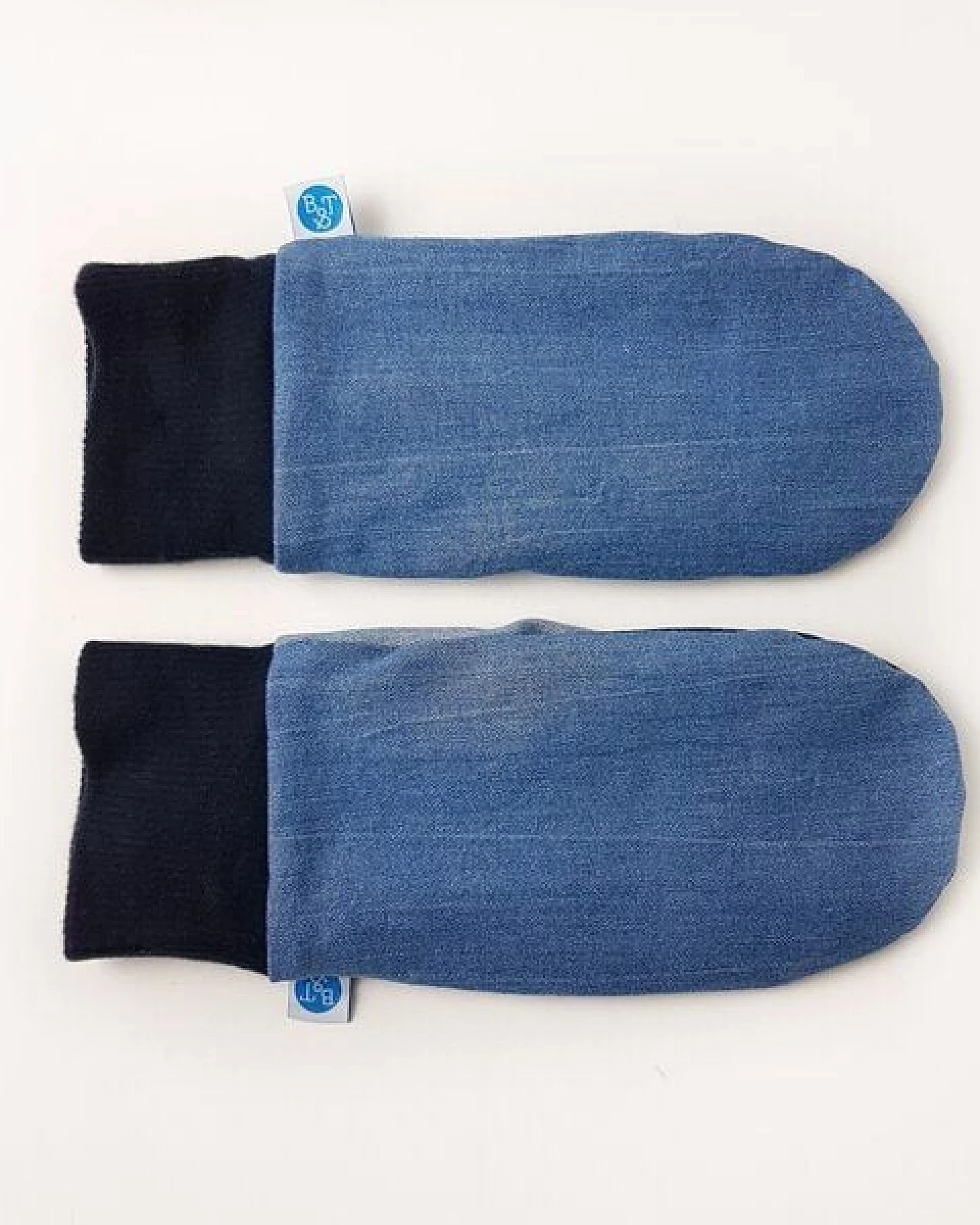Bridge&Tunnel Handschuhe Denim blau – Ansicht 4