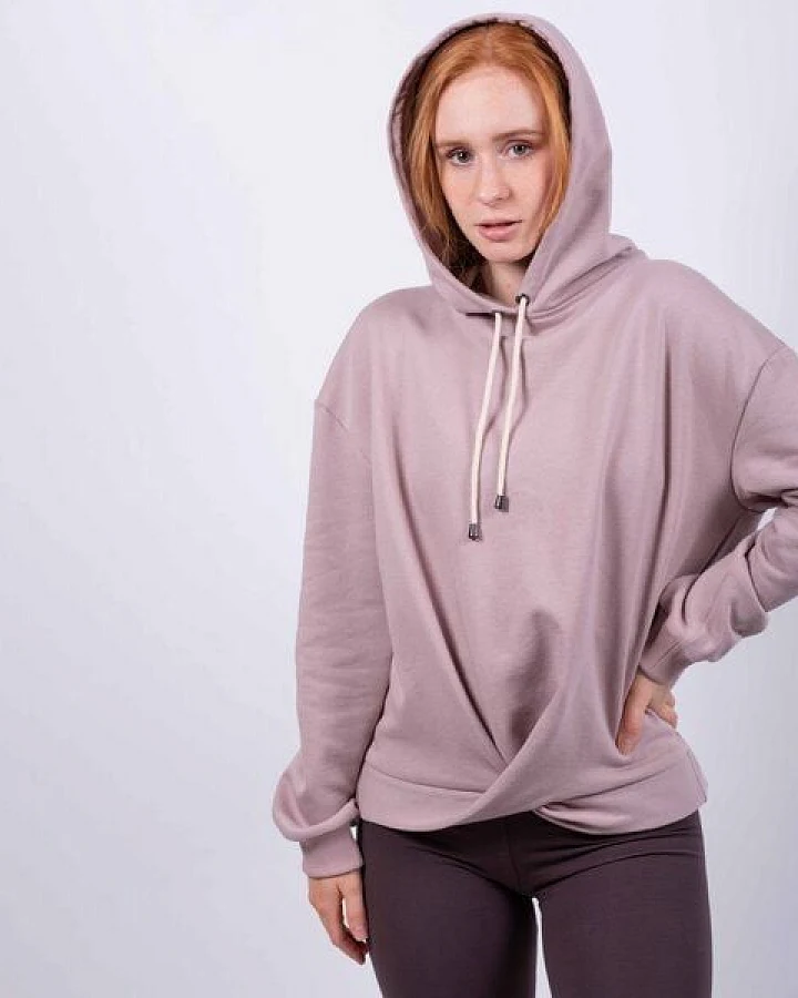 Flying Love Birds Twisted Hoodie - aus Bio Baumwolle