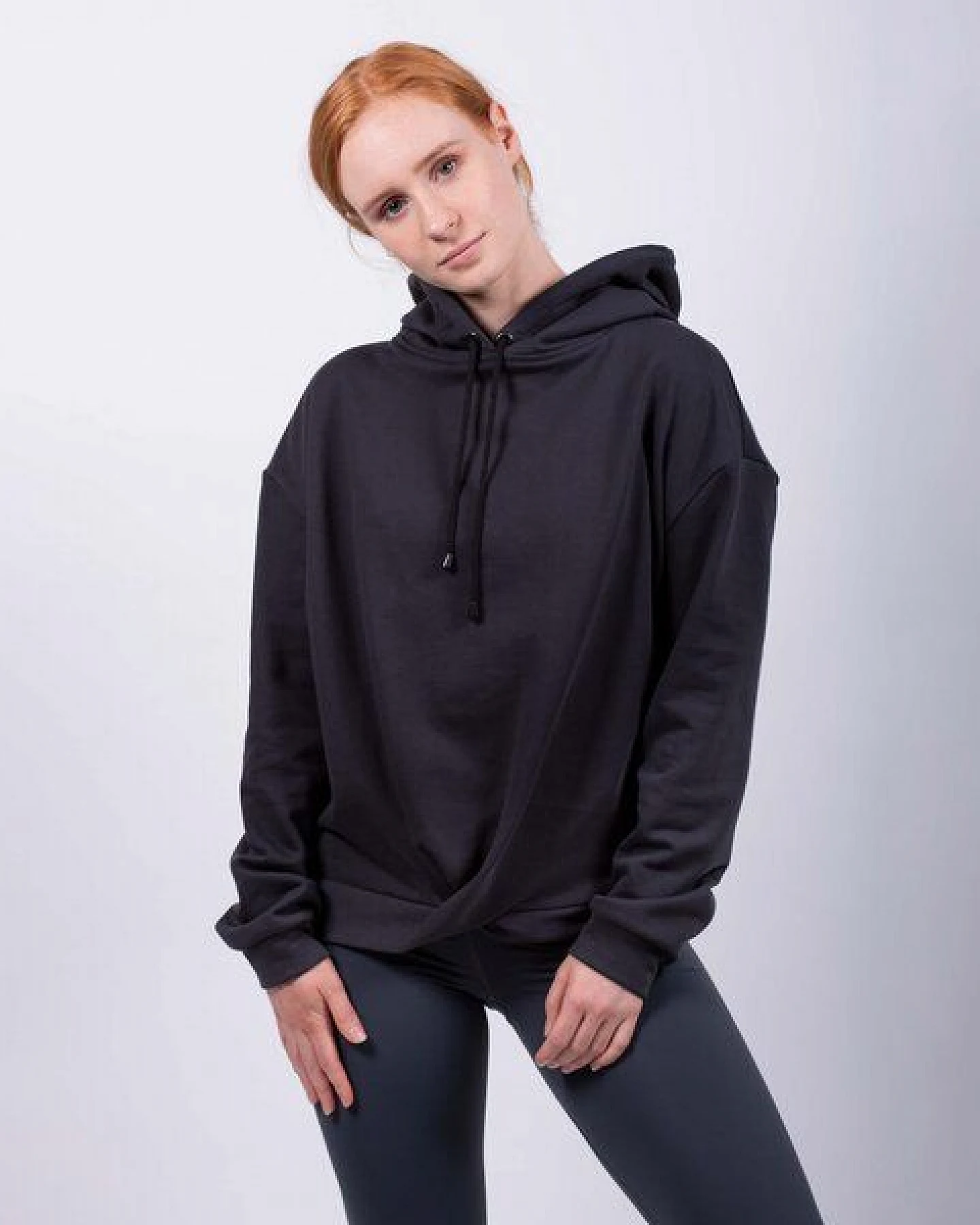Flying Love Birds Twisted Hoodie - aus Bio Baumwolle – Ansicht 2