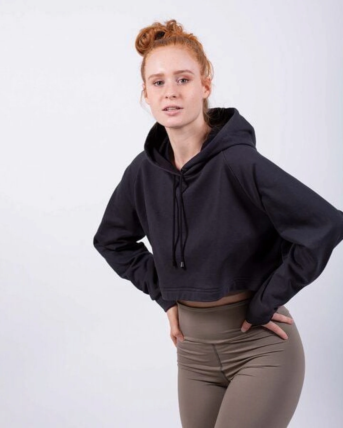 Flying Love Birds Cropped Sweatshirt - aus Bio Baumwolle – Ansicht 2