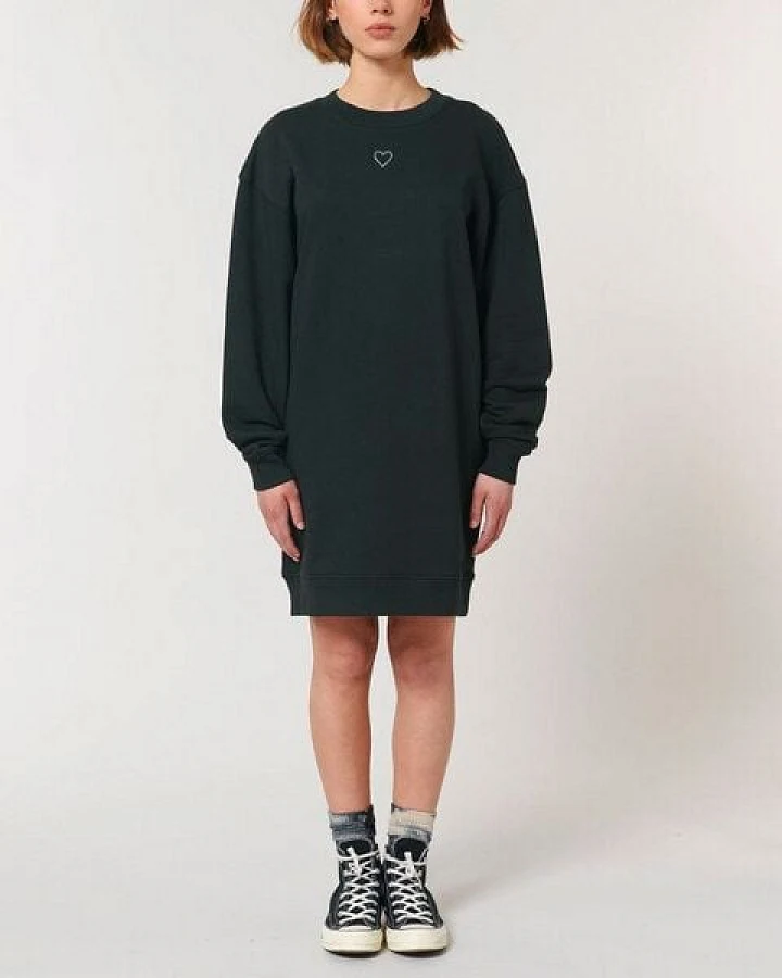 Human Family Oversized Damen Kleid mit Herz Print "Recovery - Heart"