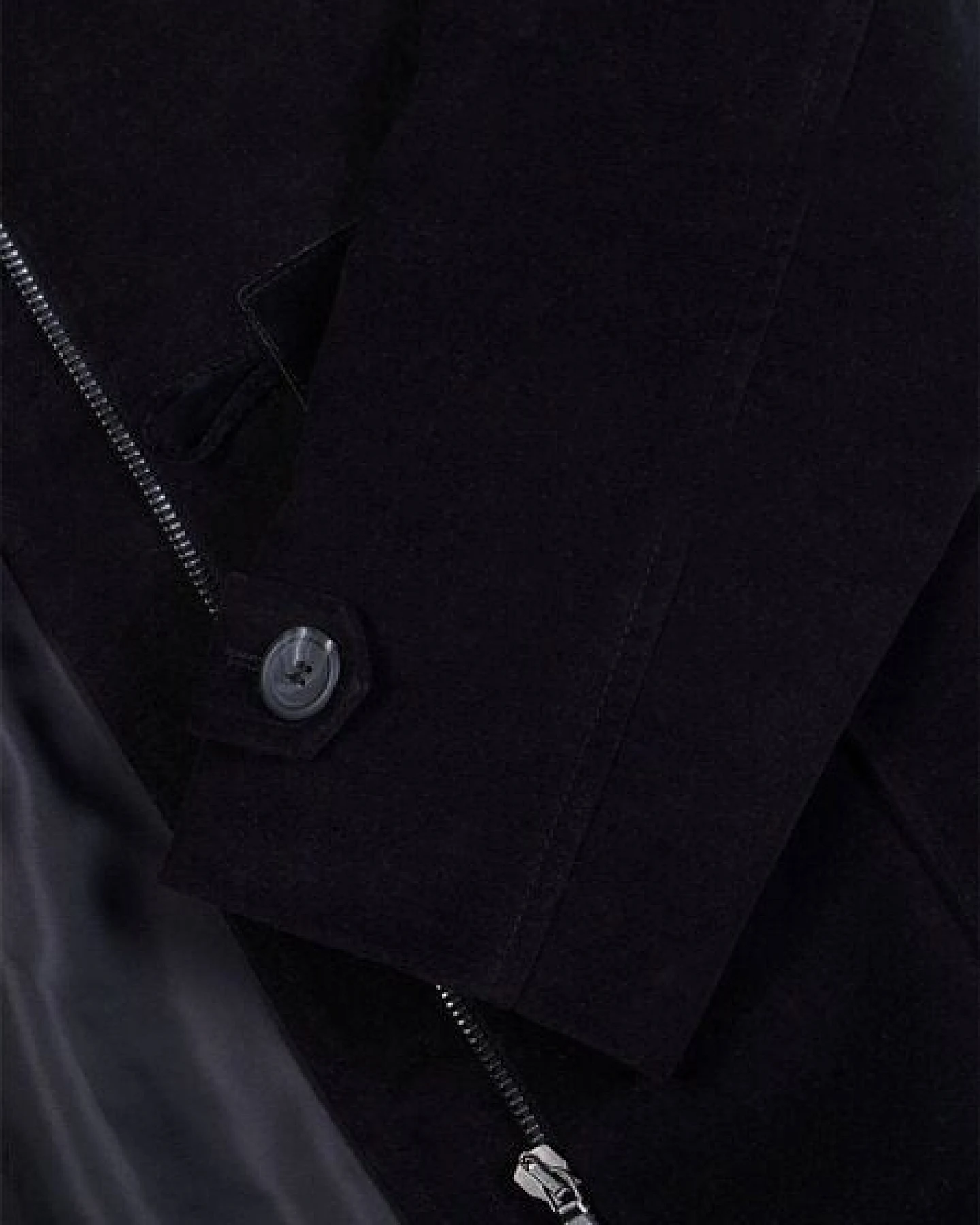 Will's Vegan Shop Duffle Coat aus veganer Wolle mit recyceltem veganem Shearling – Ansicht 3