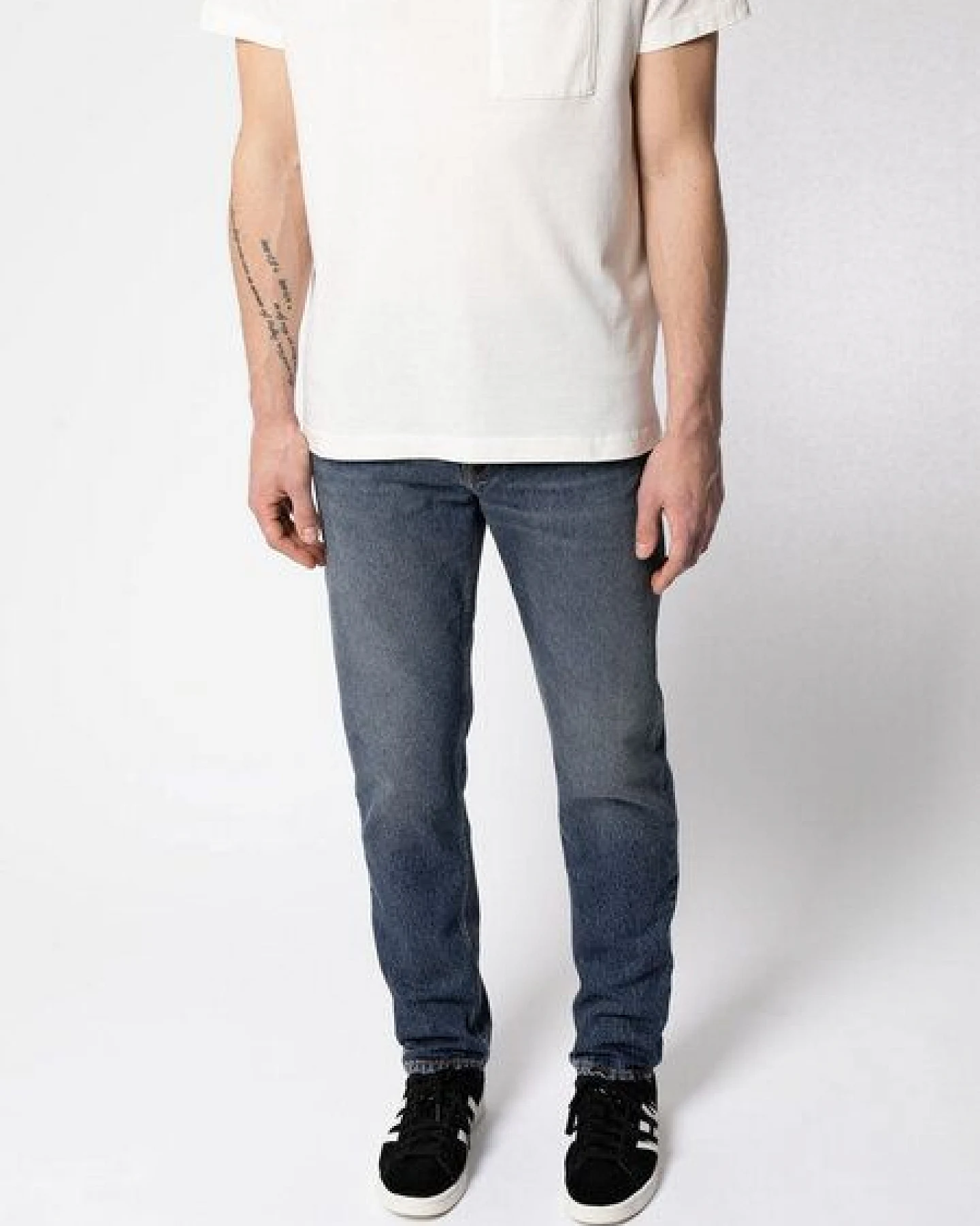 Nudie Jeans Jeans - Steady Eddie II - aus einem Bio-Baumwolle/Elastan Mix – Ansicht 4