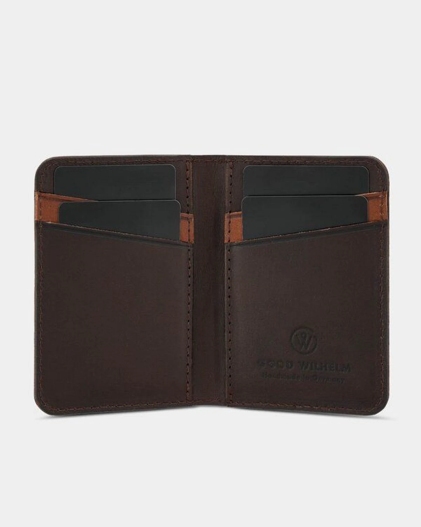GOOD WILHELM Klassische Bi-fold Geldbörse mit RFID Schutz - Vachetta Leder - Made in Germany – Ansicht 4