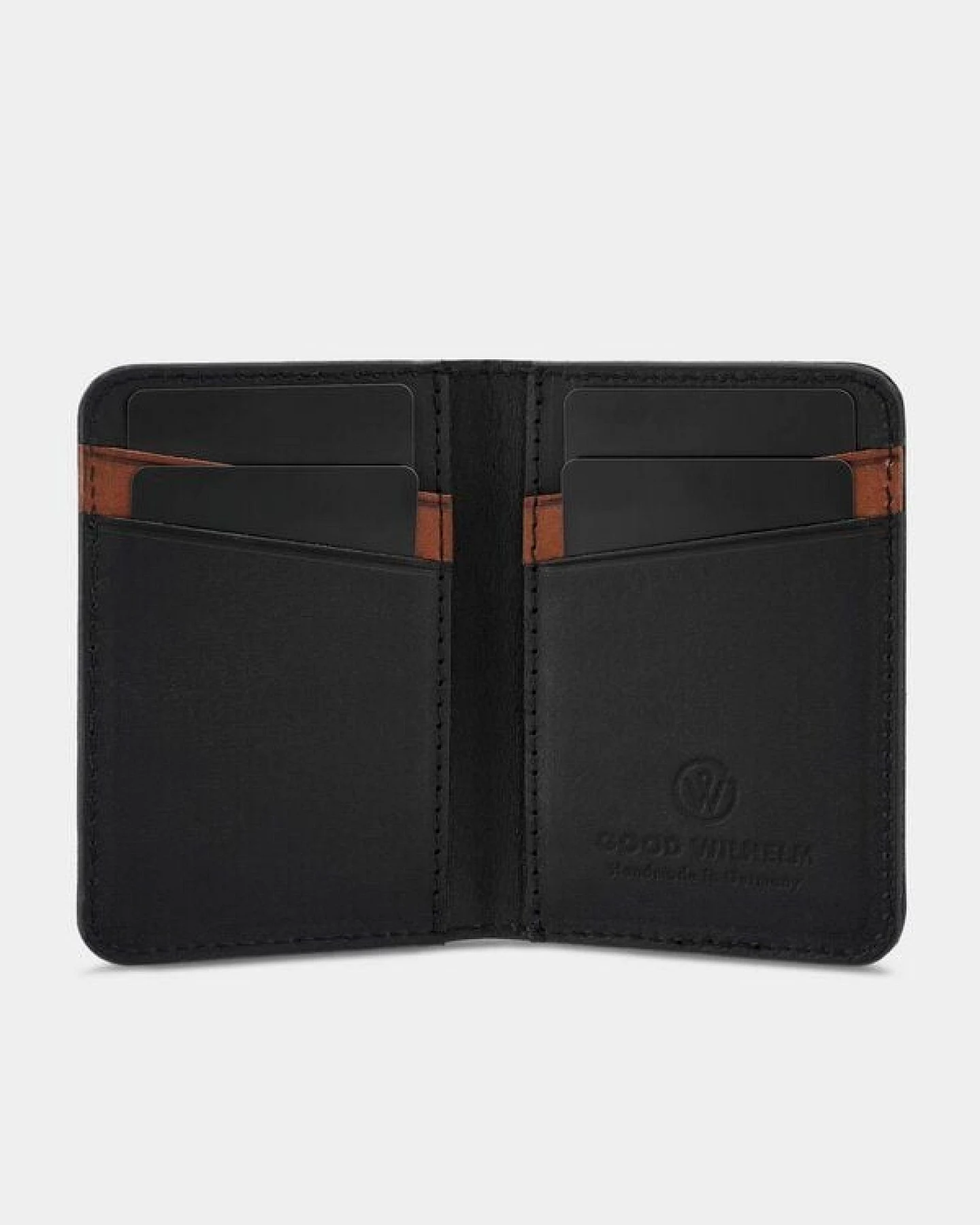 GOOD WILHELM Klassische Bi-fold Geldbörse mit RFID Schutz - Vachetta Leder - Made in Germany – Ansicht 4