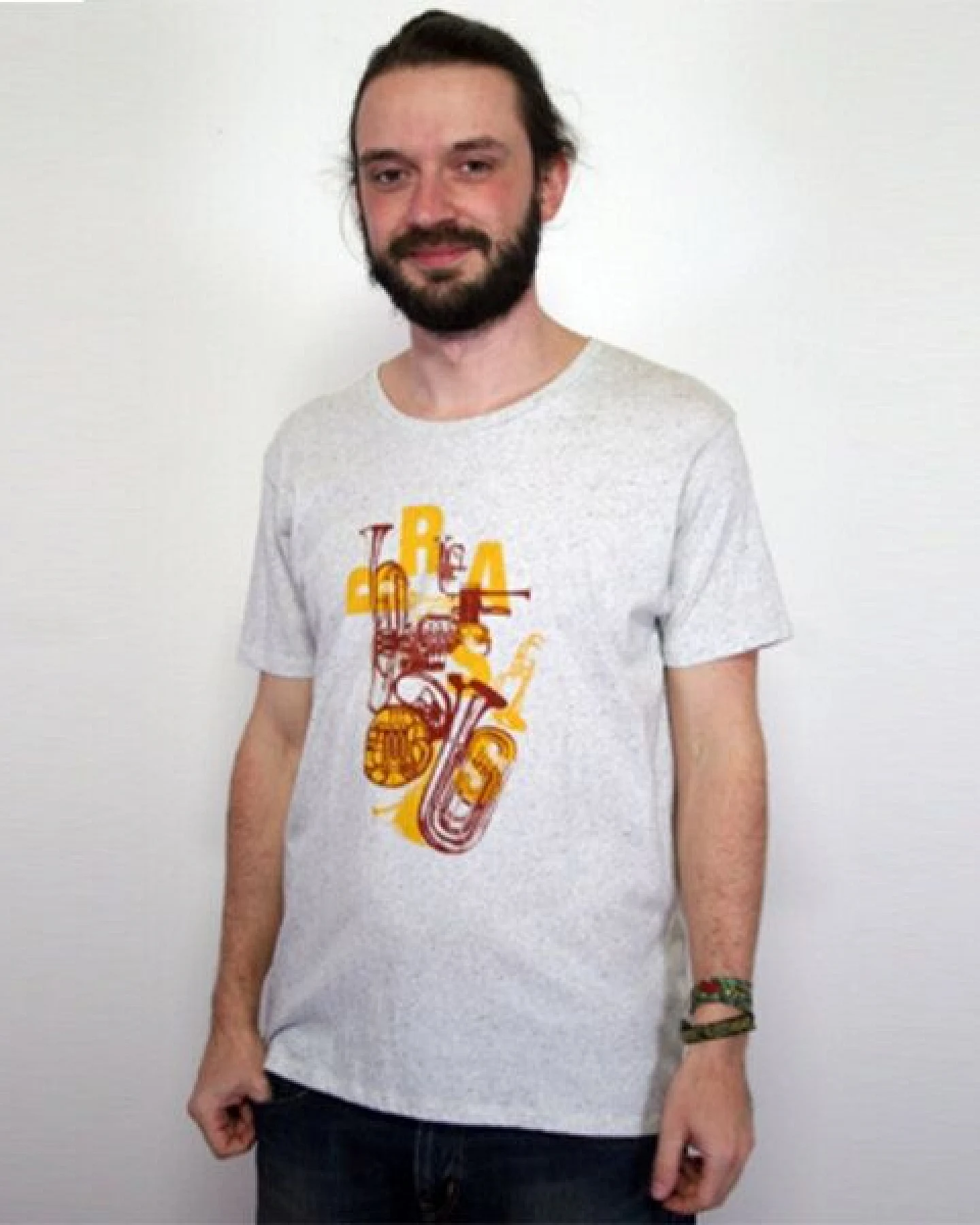 Spangeltangel T-Shirt Brass, Bio-Baumwolle, Herren, Blasinstrumente – Ansicht 2