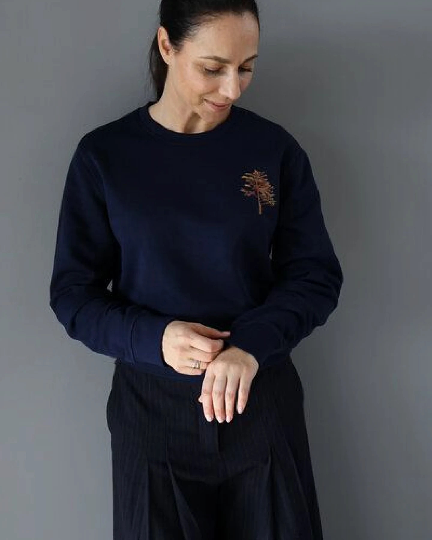 Kultgut Kuschelig weicher Sweatpullover/ Tree – Ansicht 2