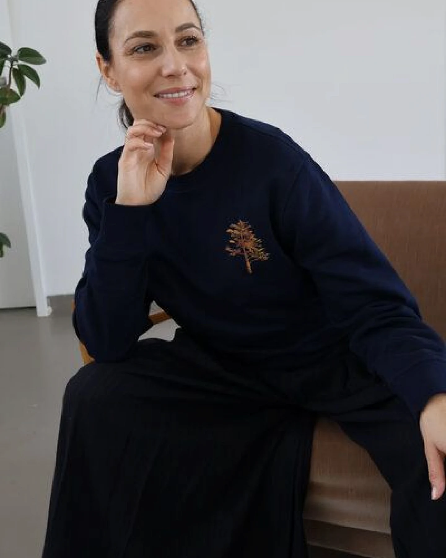Kultgut Kuschelig weicher Sweatpullover/ Tree – Ansicht 3