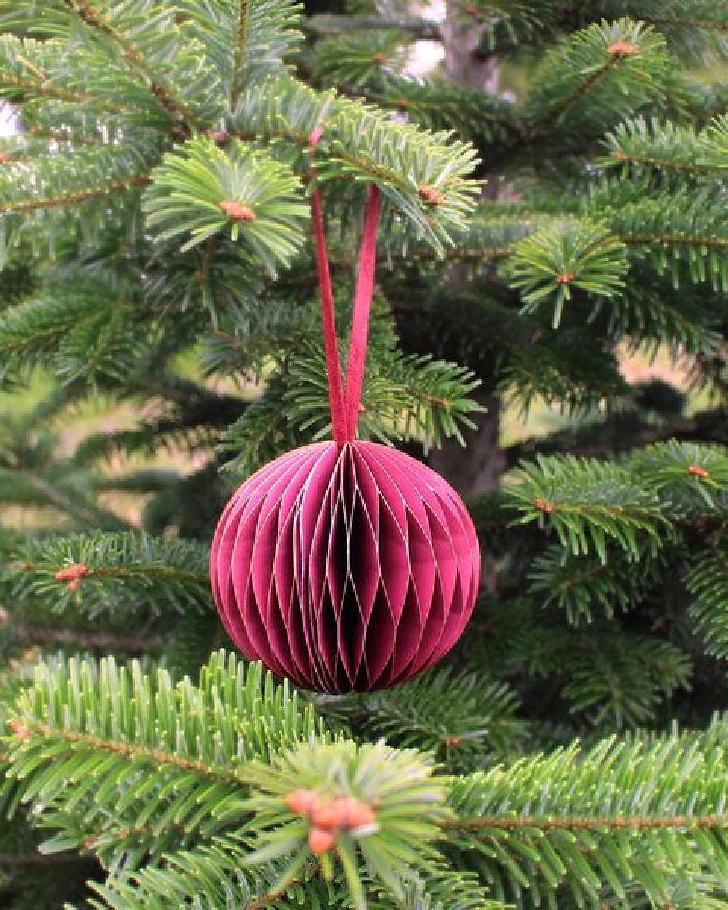 Mitienda Shop Fensterdeko/ Christbaumschmuck aus Papier Kugel Honeycomb – Ansicht 2
