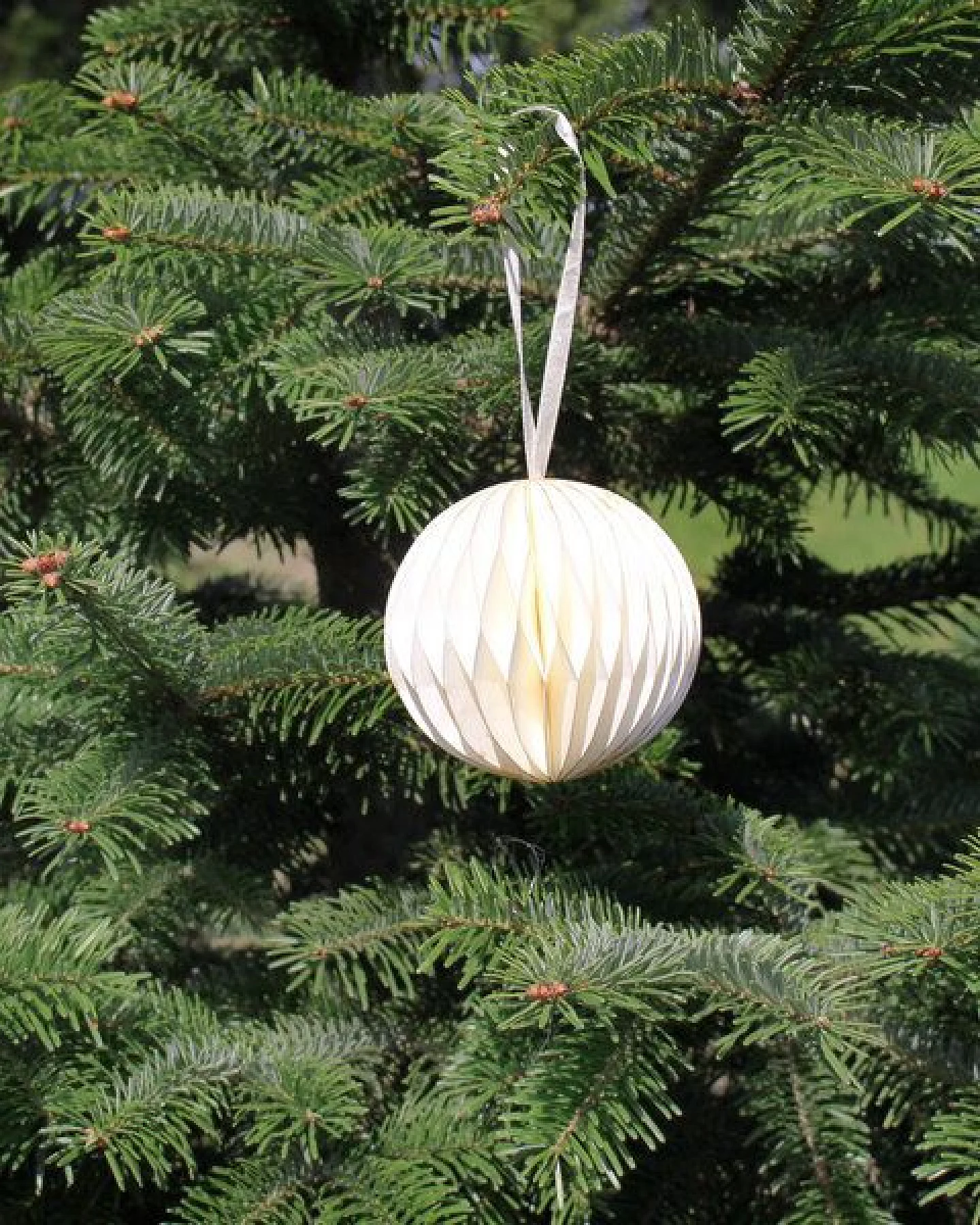 Mitienda Shop Fensterdeko/ Christbaumschmuck aus Papier Kugel Honeycomb – Ansicht 2