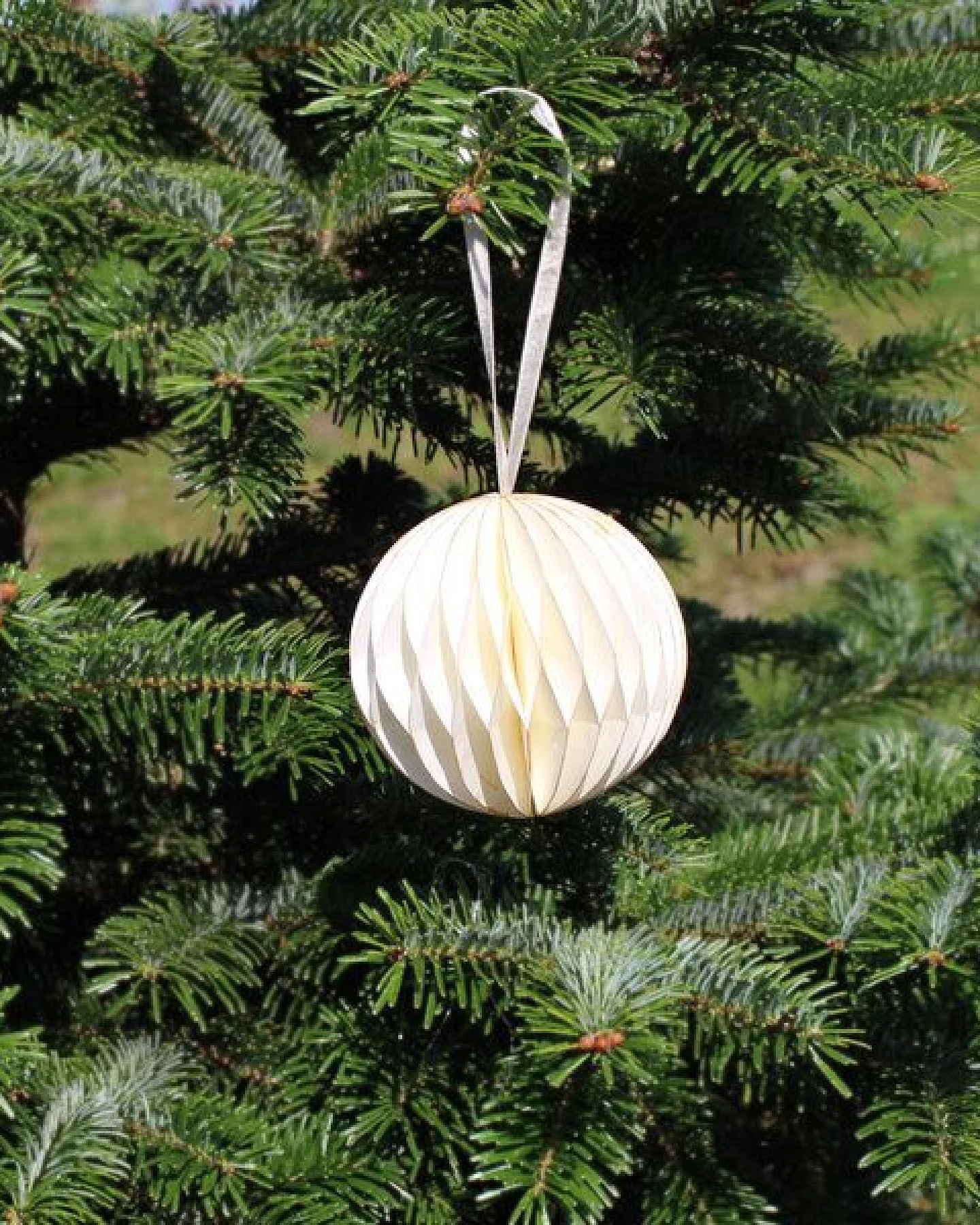 Mitienda Shop Fensterdeko/ Christbaumschmuck aus Papier Kugel Honeycomb – Ansicht 3