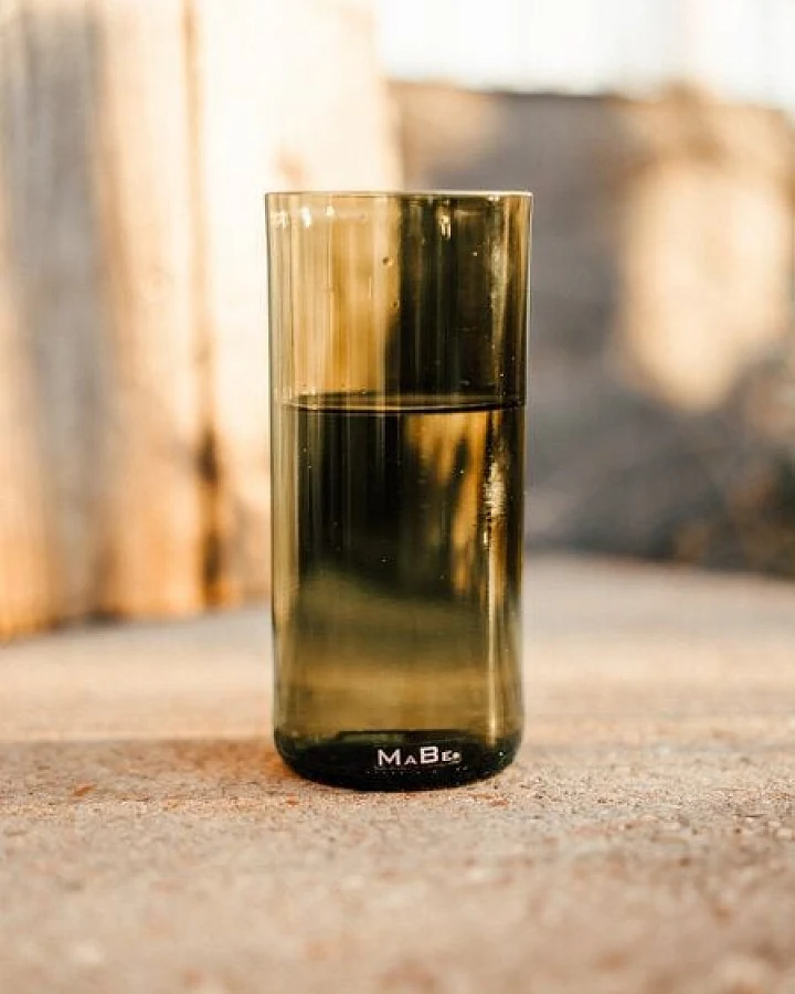MaBe Glas 700ml - für den großen Durst - UPCYCLING