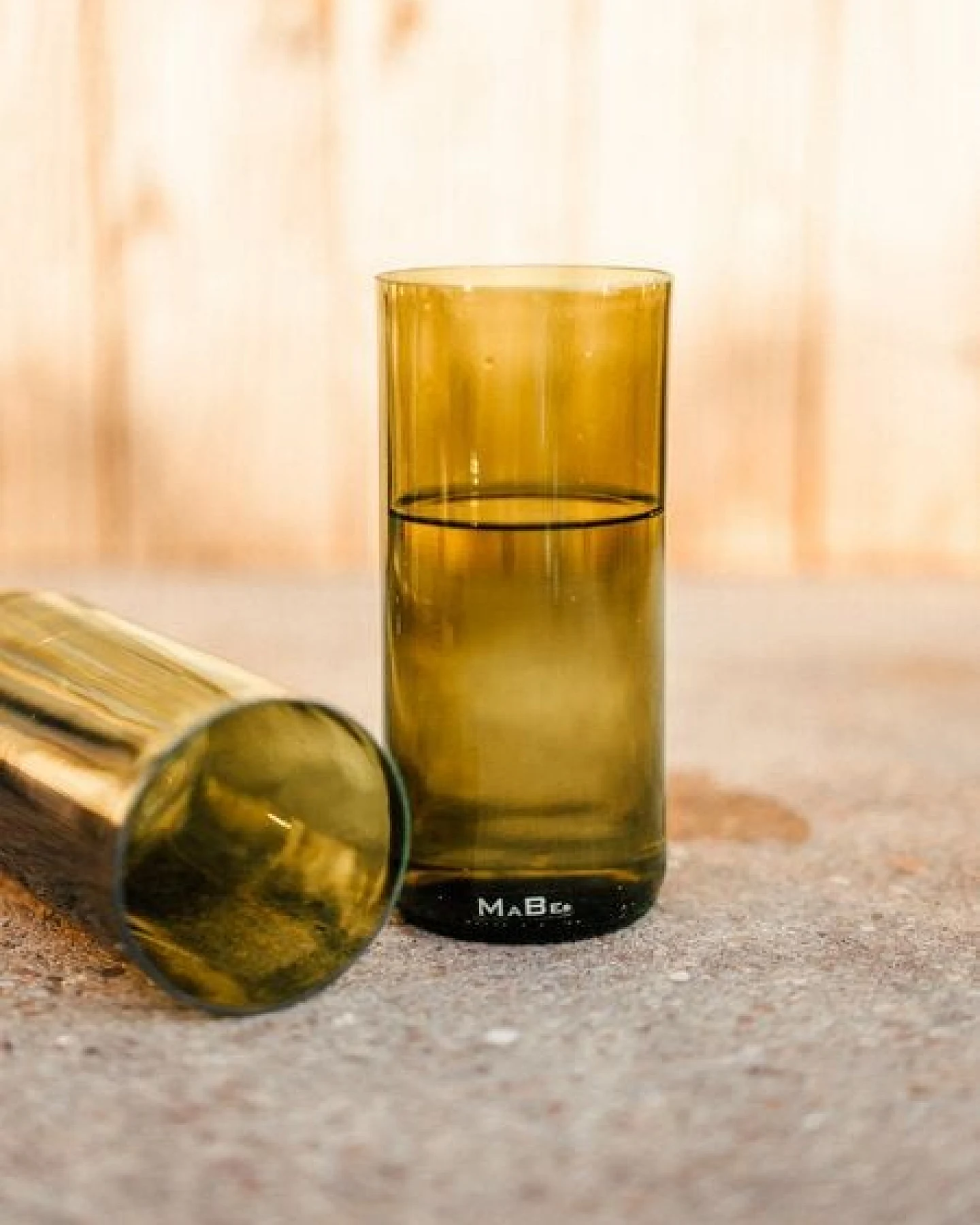 MaBe Glas 700ml - für den großen Durst - UPCYCLING – Ansicht 3