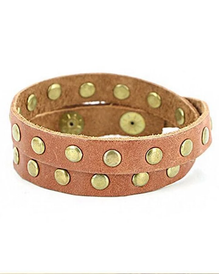 Mitienda Shop Wickelarmband aus Recycling-Leder