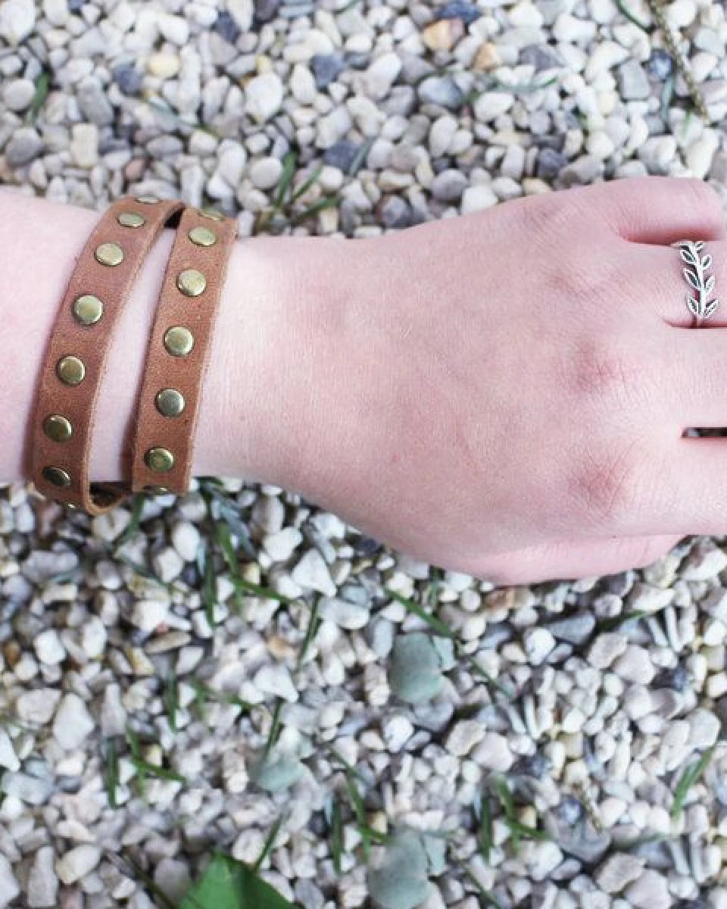 Mitienda Shop Wickelarmband aus Recycling-Leder – Ansicht 2