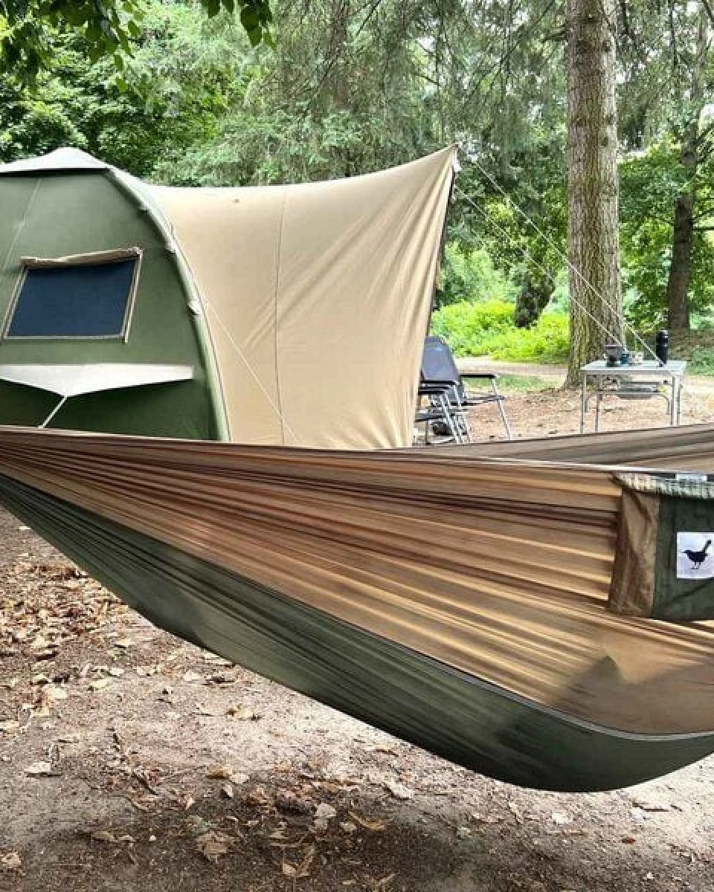 MoreThanHip single Reise-Hängematte Camouflage – Ansicht 3