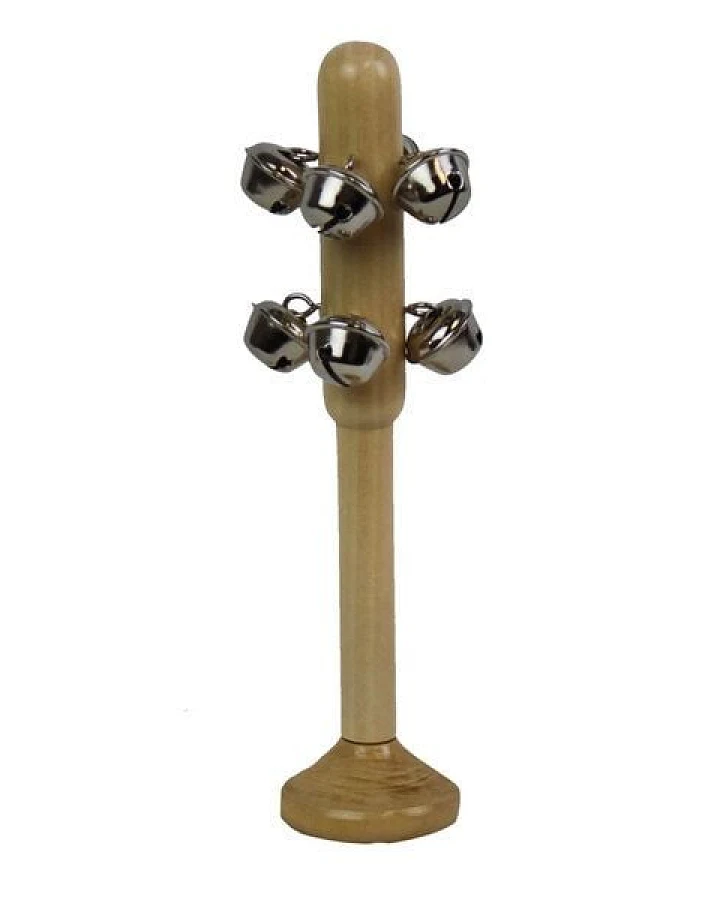 Mitienda Shop Schellenbaum aus Holz mit 8 Schellen aus Metall