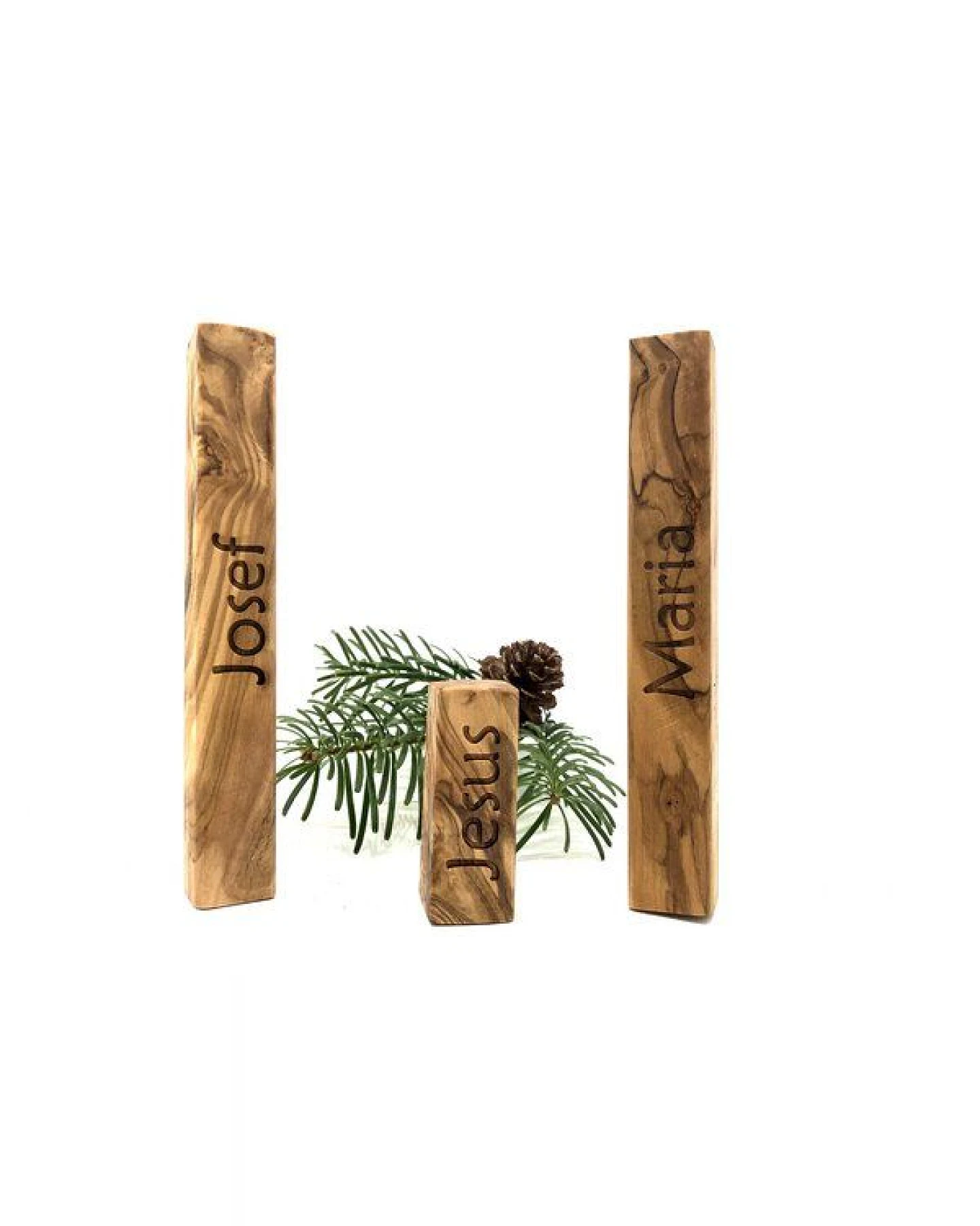 Olivenholz erleben Weihnachtskrippe "MODERN LIFE" aus Olivenholz – Ansicht 2