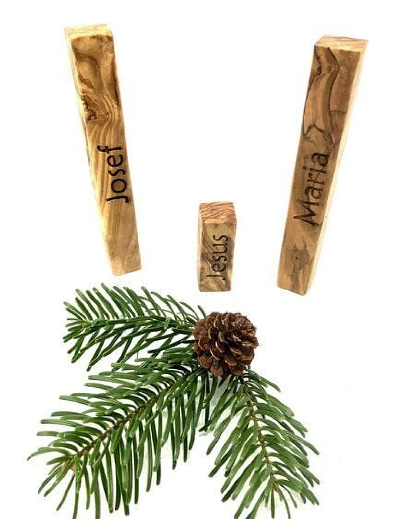 Olivenholz erleben Weihnachtskrippe "MODERN LIFE" aus Olivenholz – Ansicht 4