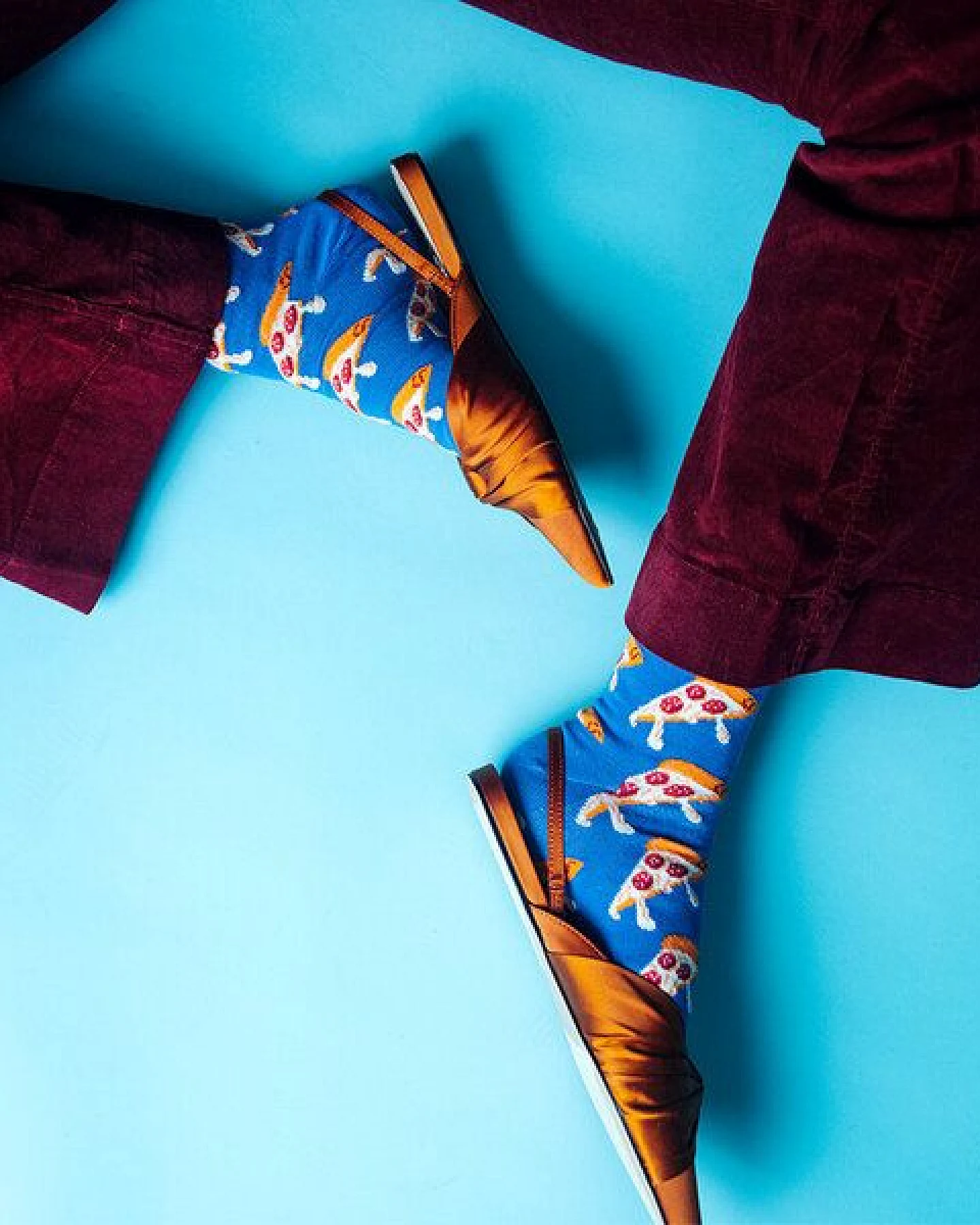 DillySocks Pizza Socken aus Biobaumwoll-Mix – Ansicht 2