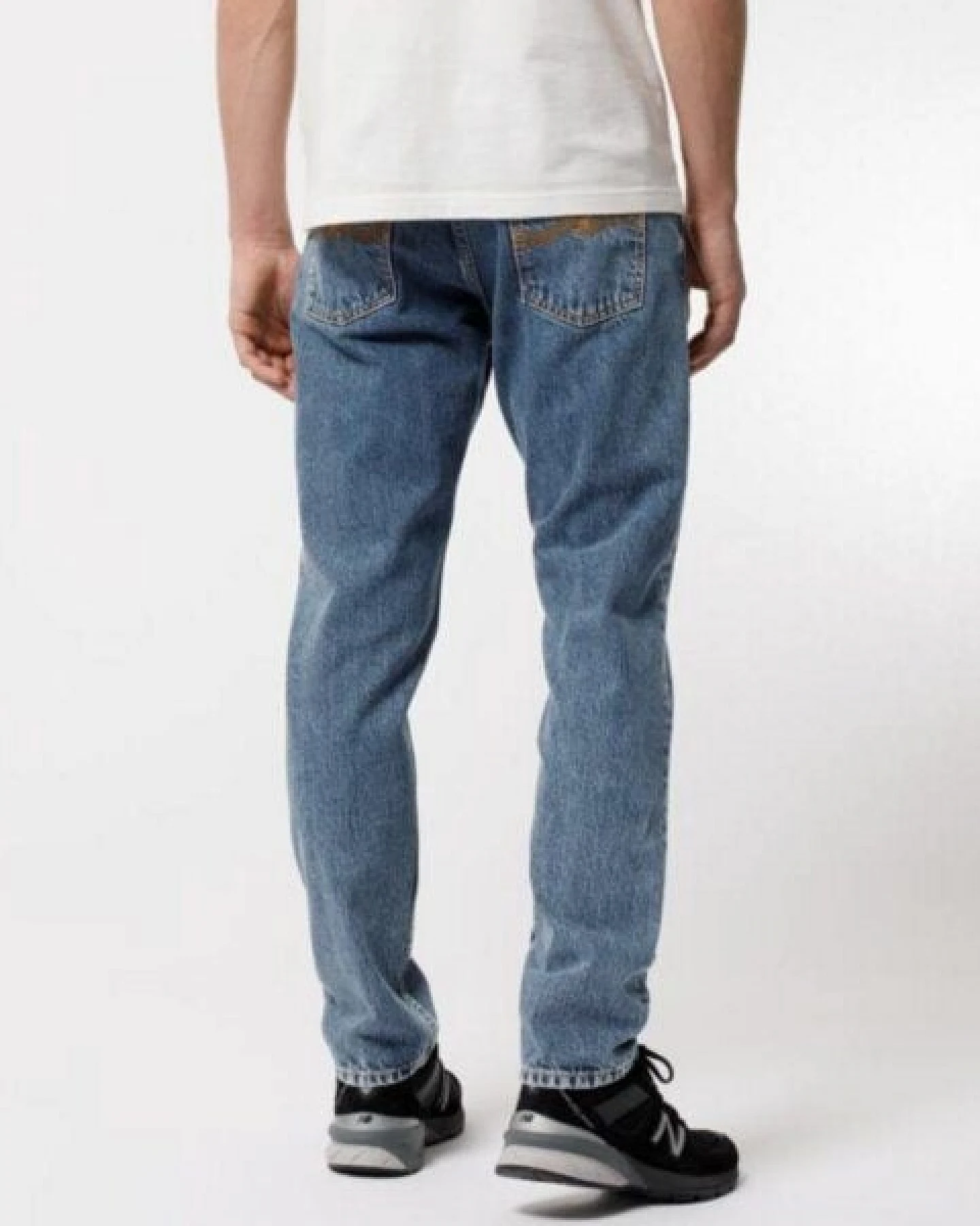 Nudie Jeans Steady Eddie II - Friendly Blue – Ansicht 3