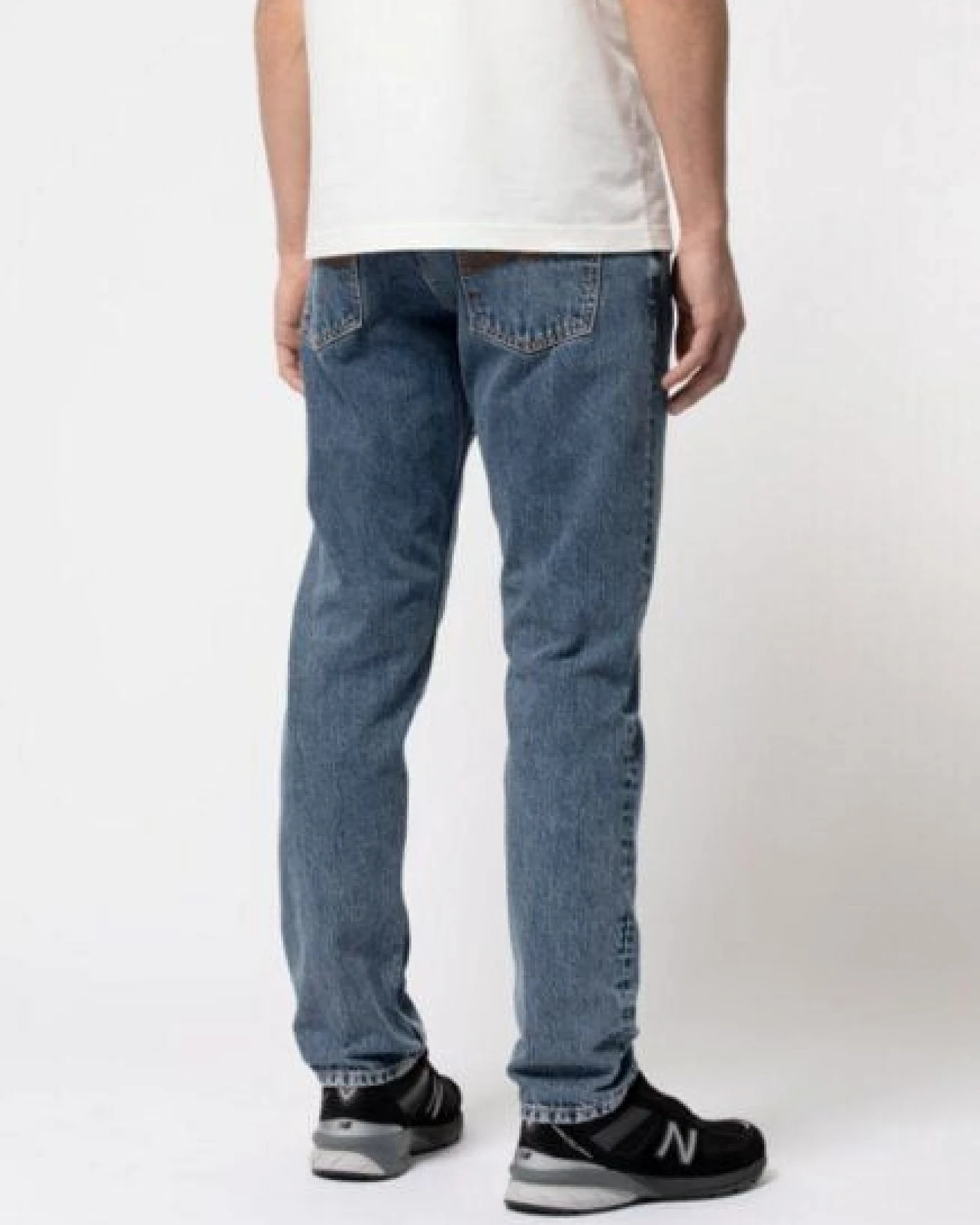 Nudie Jeans Steady Eddie II - Friendly Blue – Ansicht 2