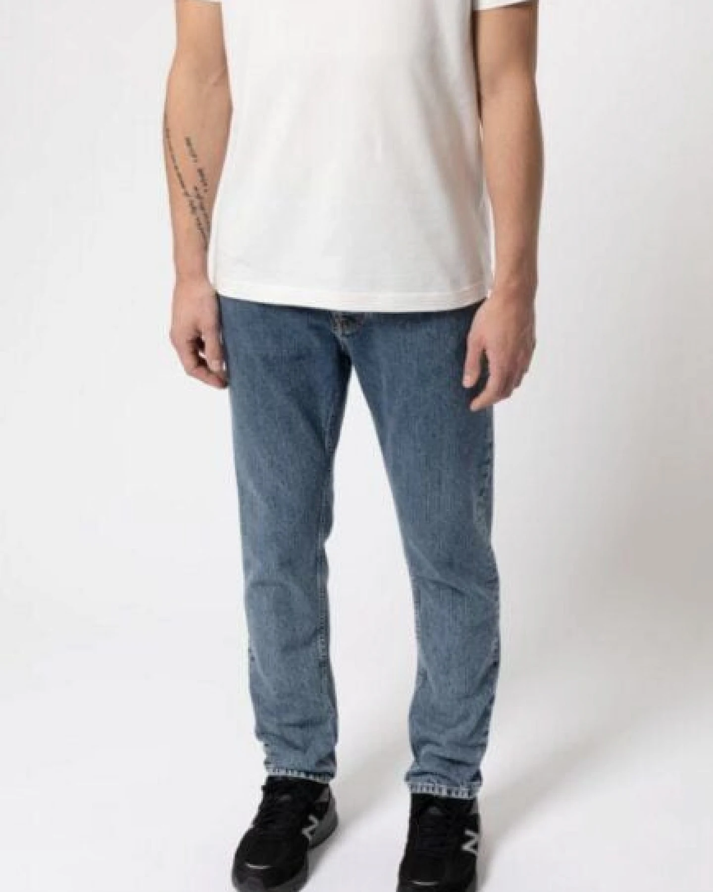 Nudie Jeans Steady Eddie II - Friendly Blue – Ansicht 3