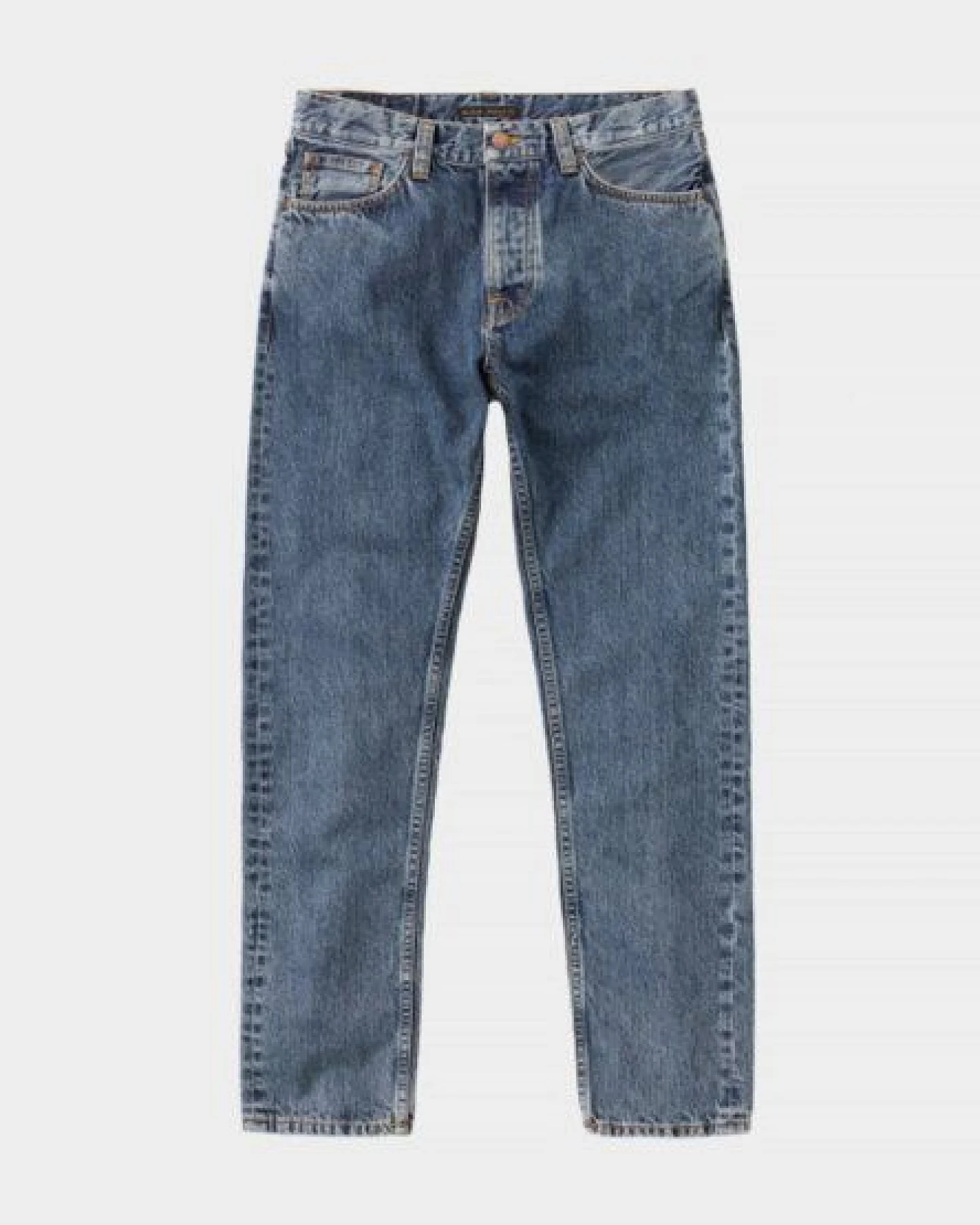 Nudie Jeans Steady Eddie II - Friendly Blue – Ansicht 4