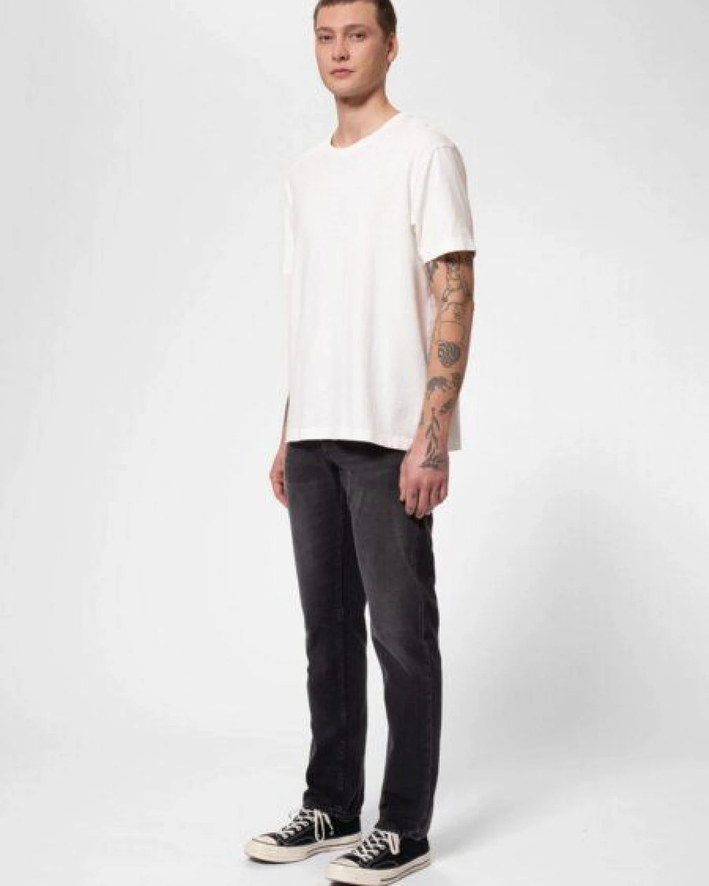 Nudie Jeans Steady Eddie II - Black Change – Ansicht 3